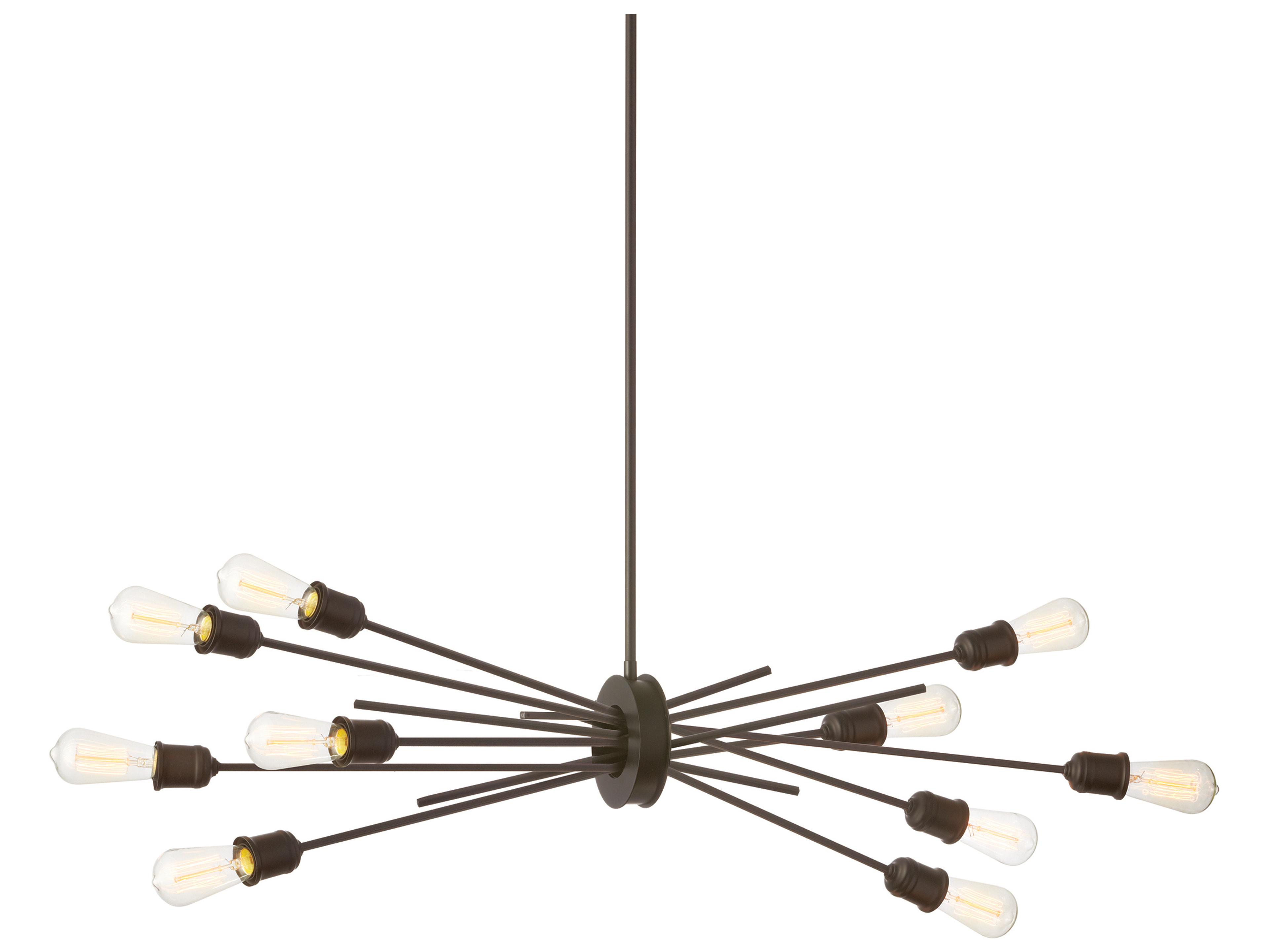 Nebraska 10-Light Espresso Bronze Linear Sputnik Pendant