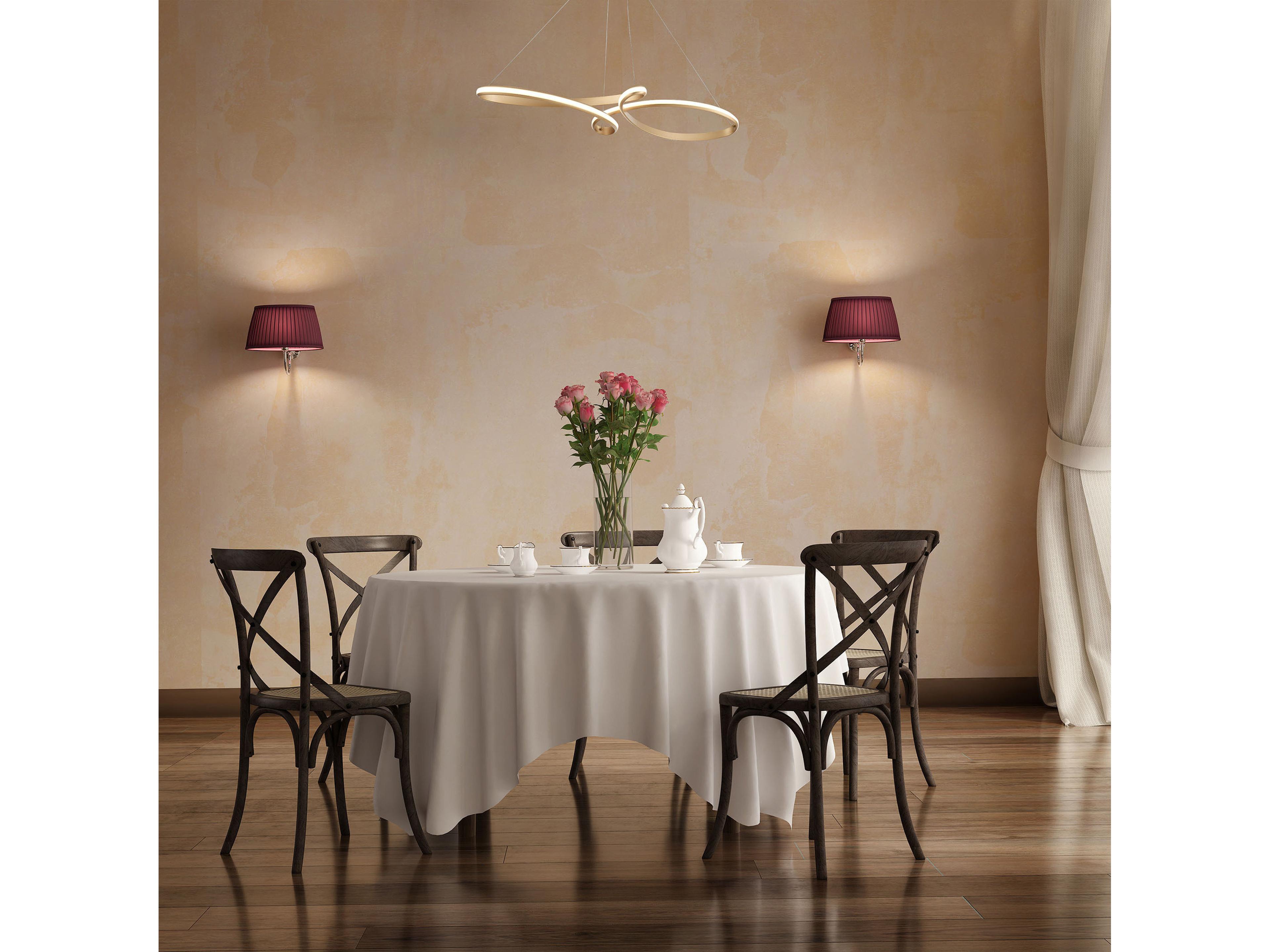 Dainolite Nola 1-Light Aged Brass White Island Pendant