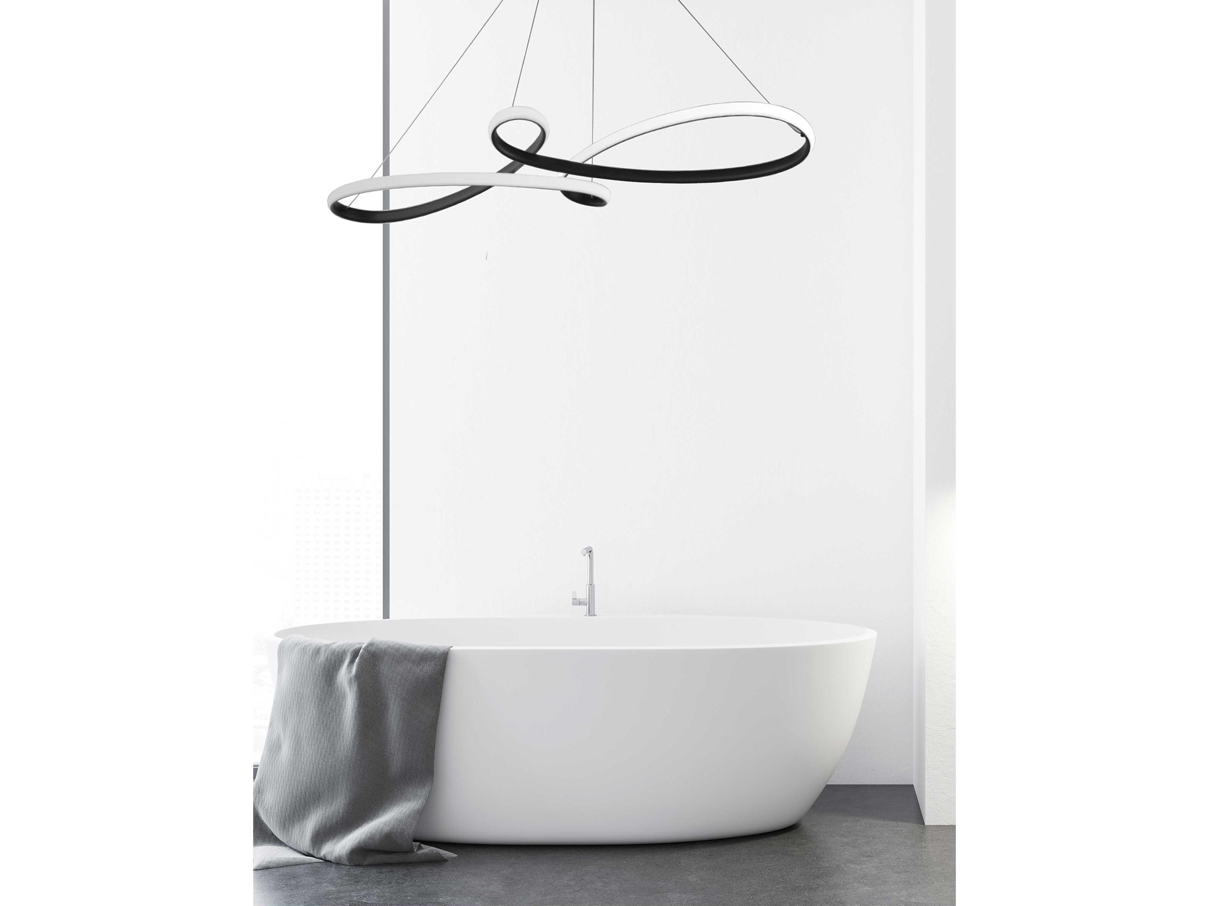 Dainolite Nola 1-Light Matte Black Island Pendant