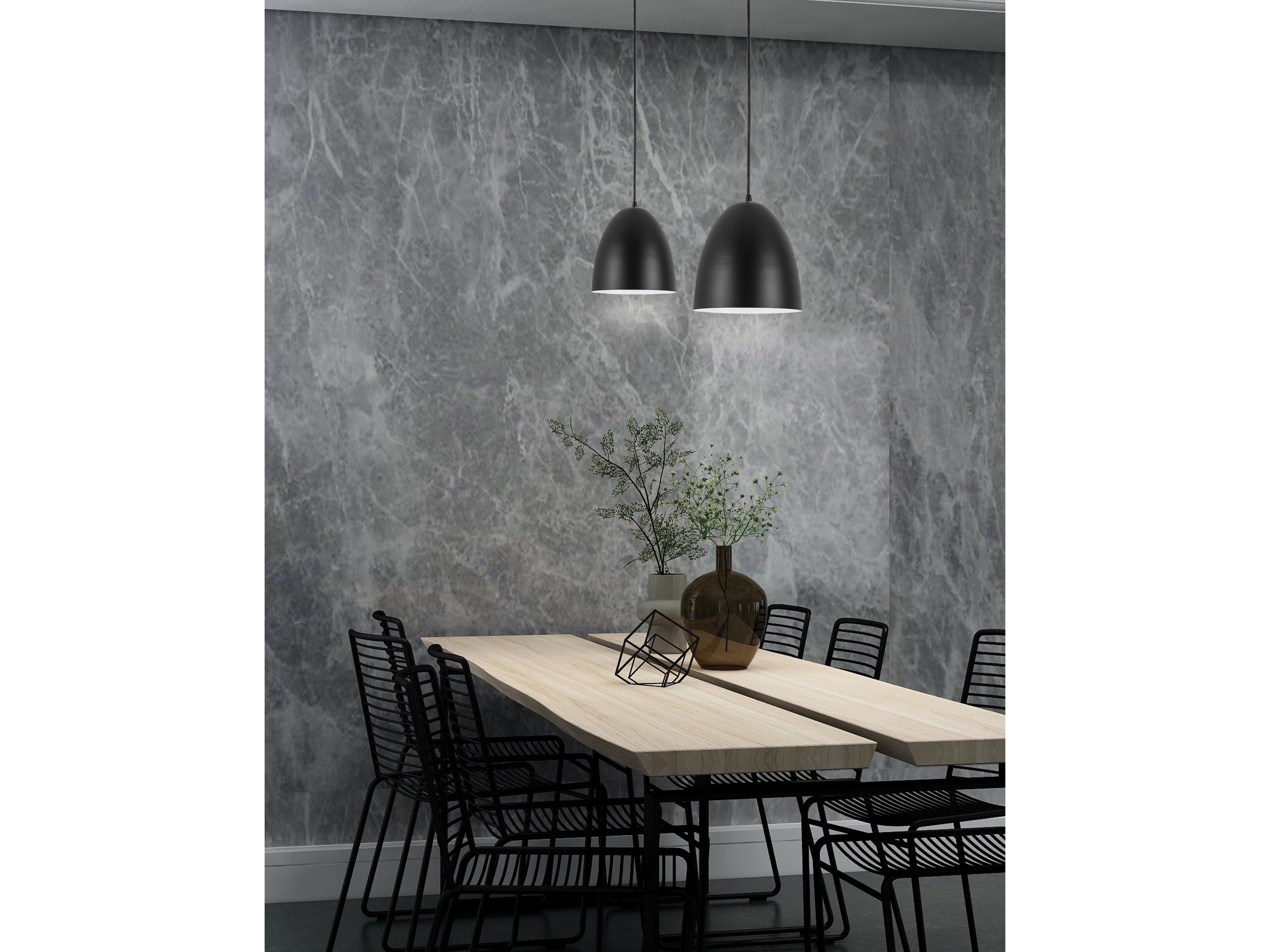 Dainolite Ofelia 1-Light Matte Black Dome Mini Pendant