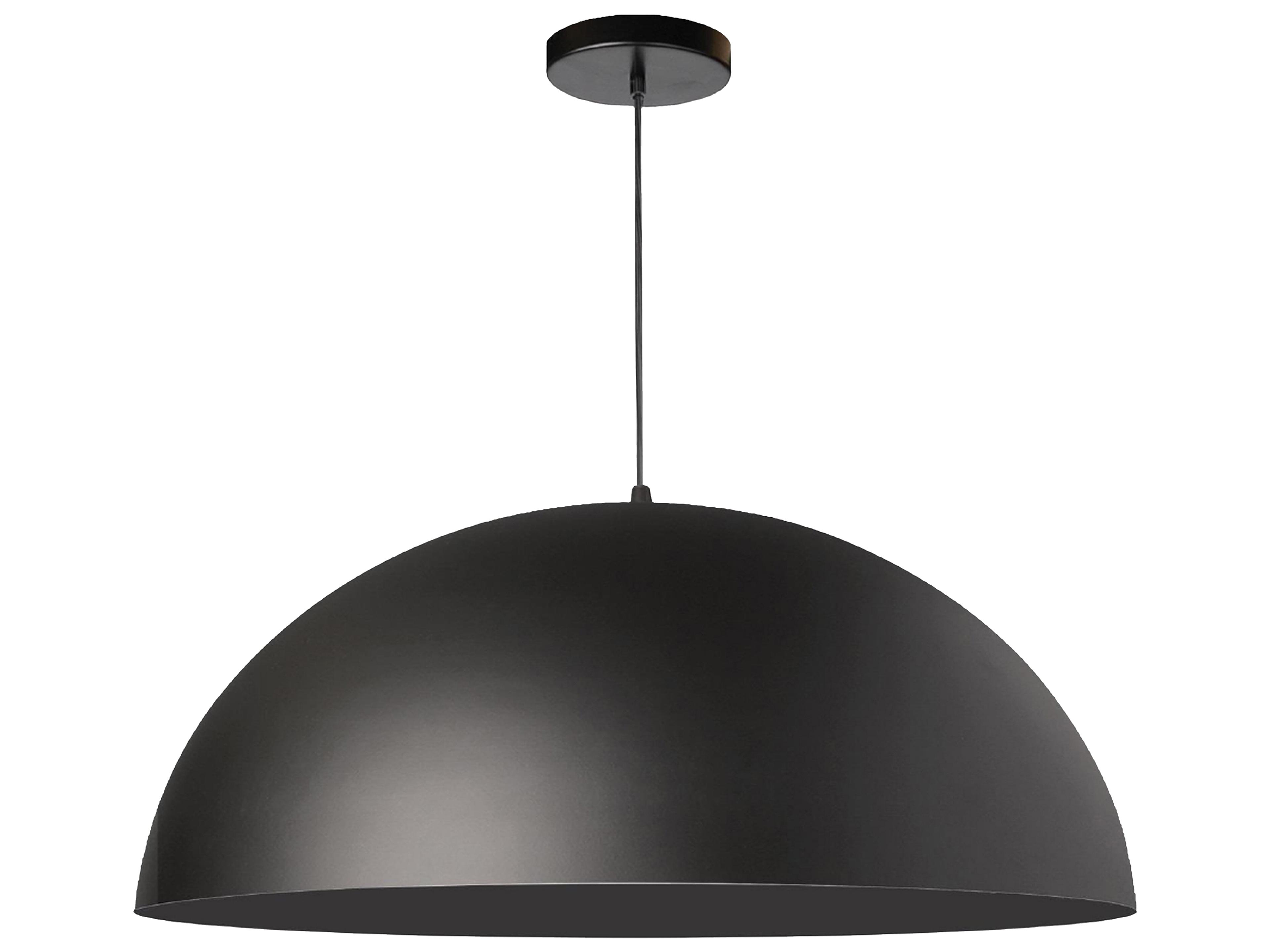 Ofelia Dome Pendant Light in Matte Black