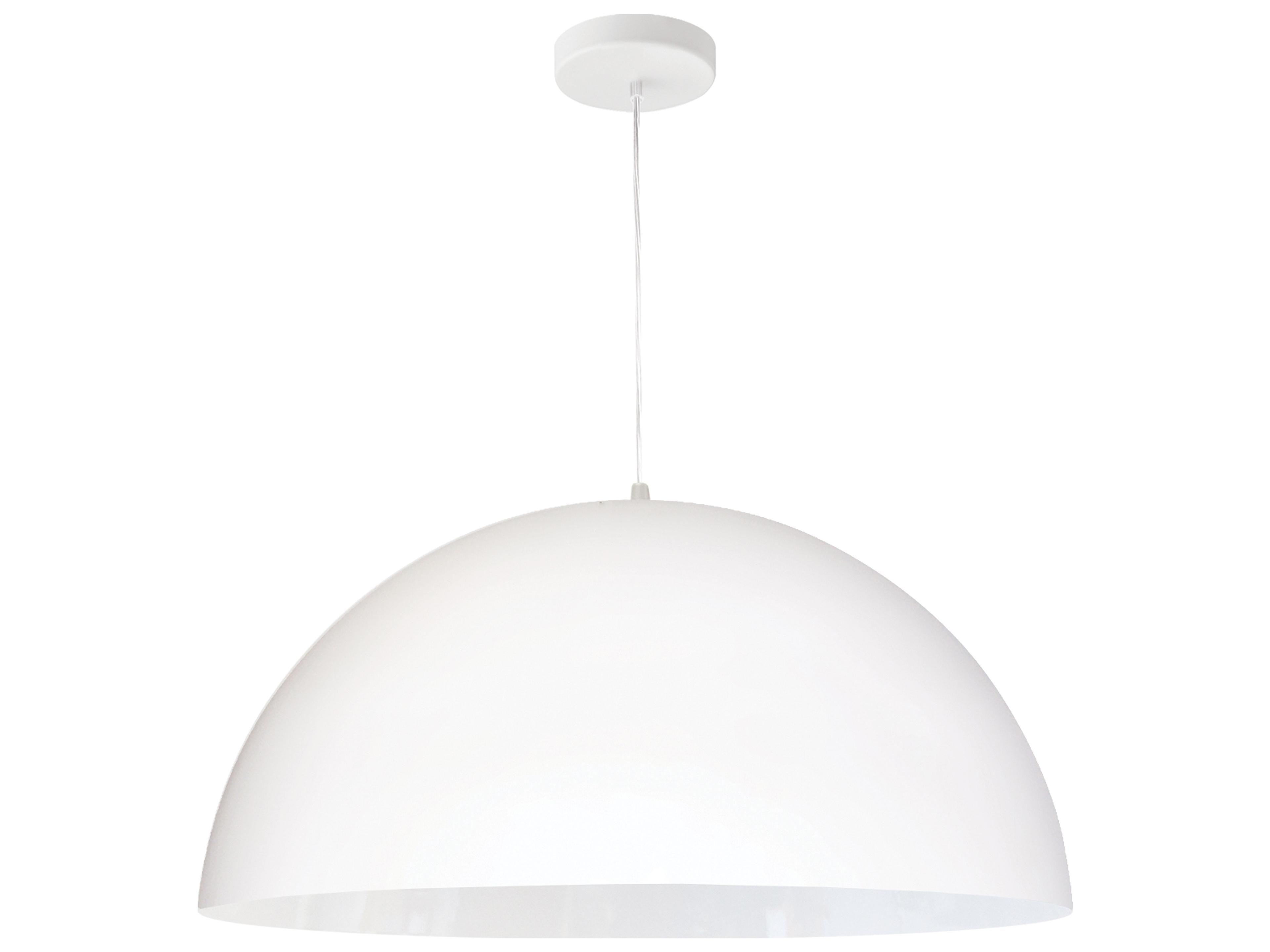 Ofelia 20 Inch Dome Pendant Light Matte White
