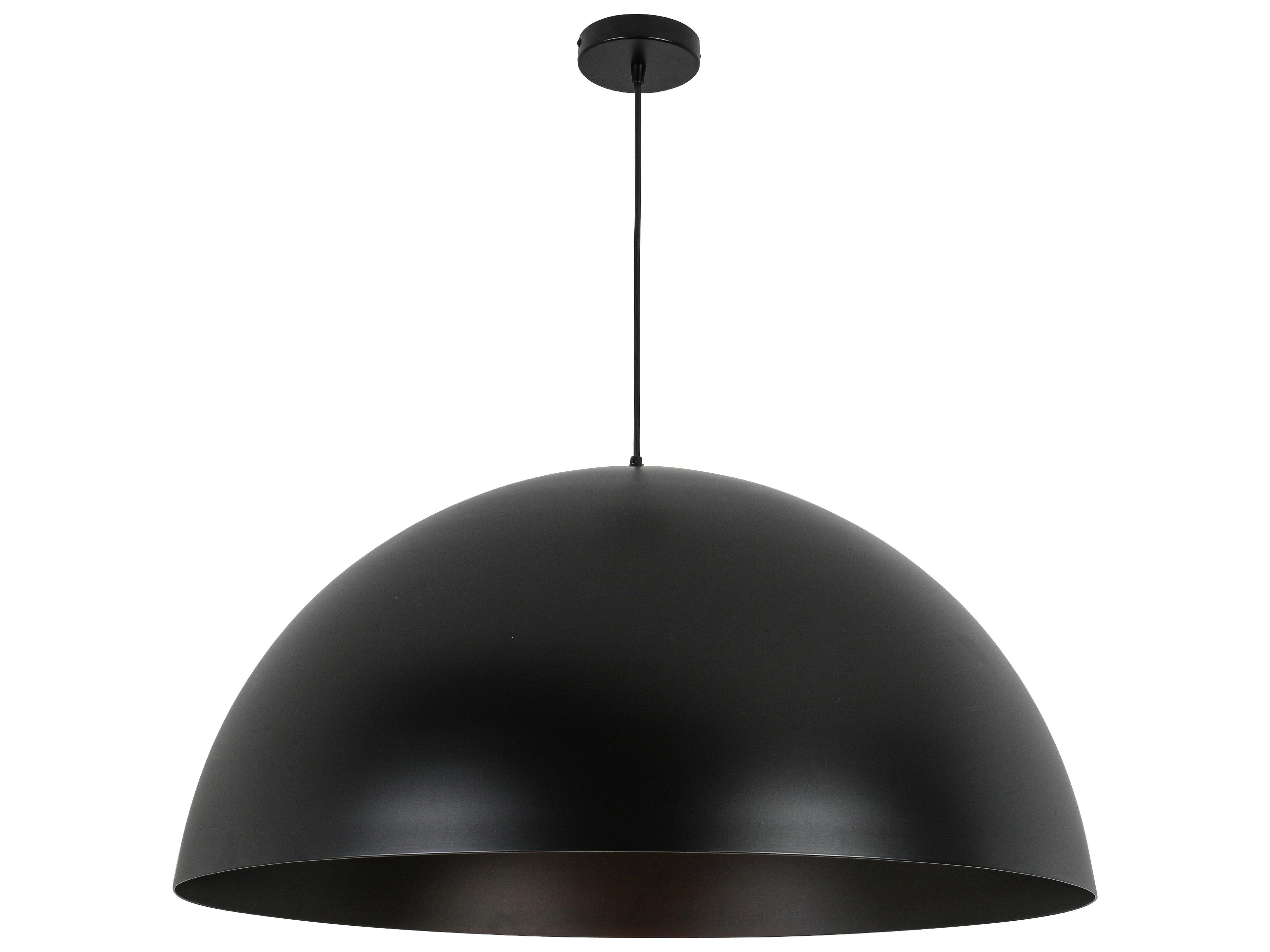 Ofelia 1-Light Matte Black Dome Pendant