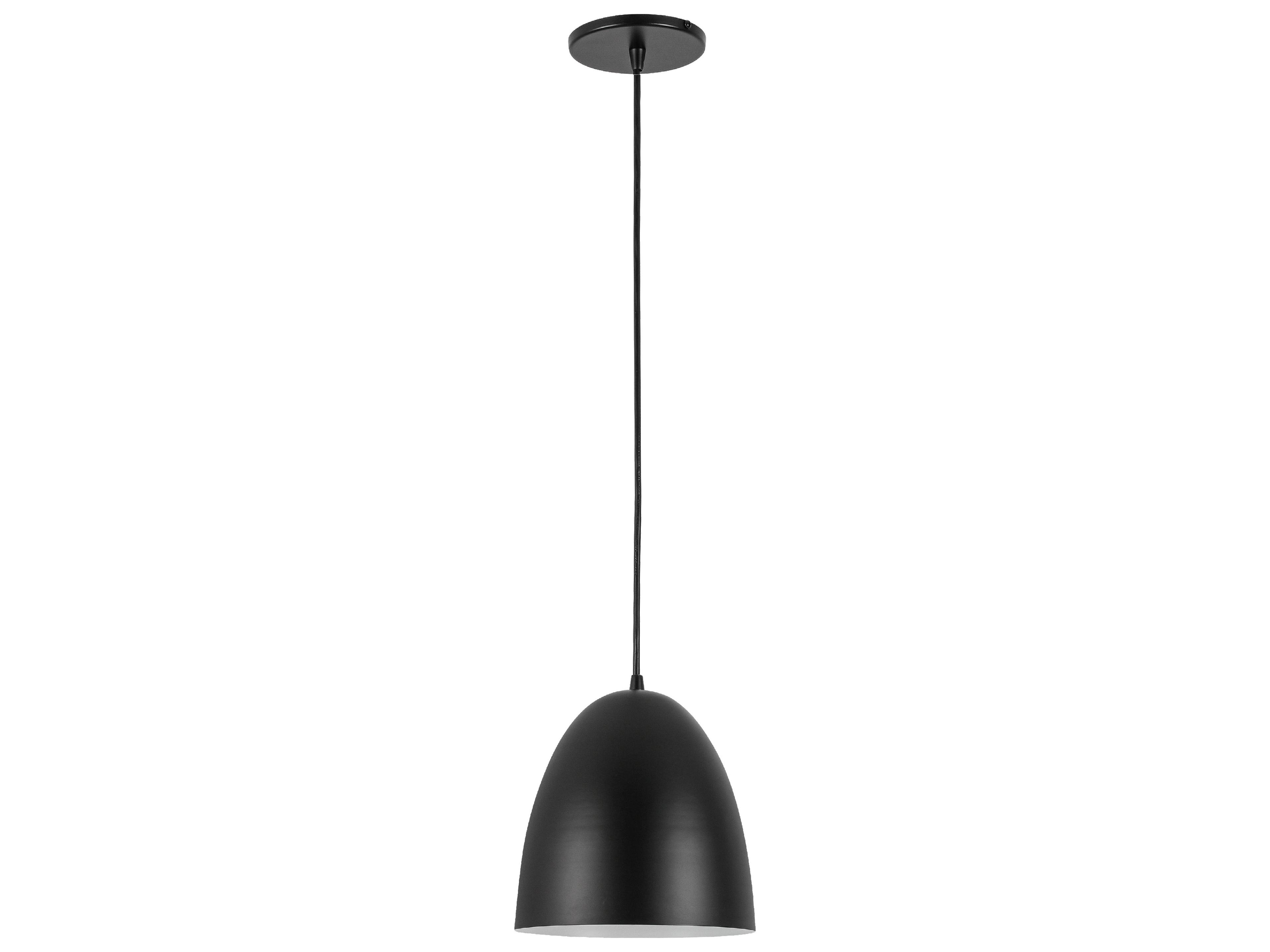 Ofelia 1-Light Matte Black Dome Mini Pendant