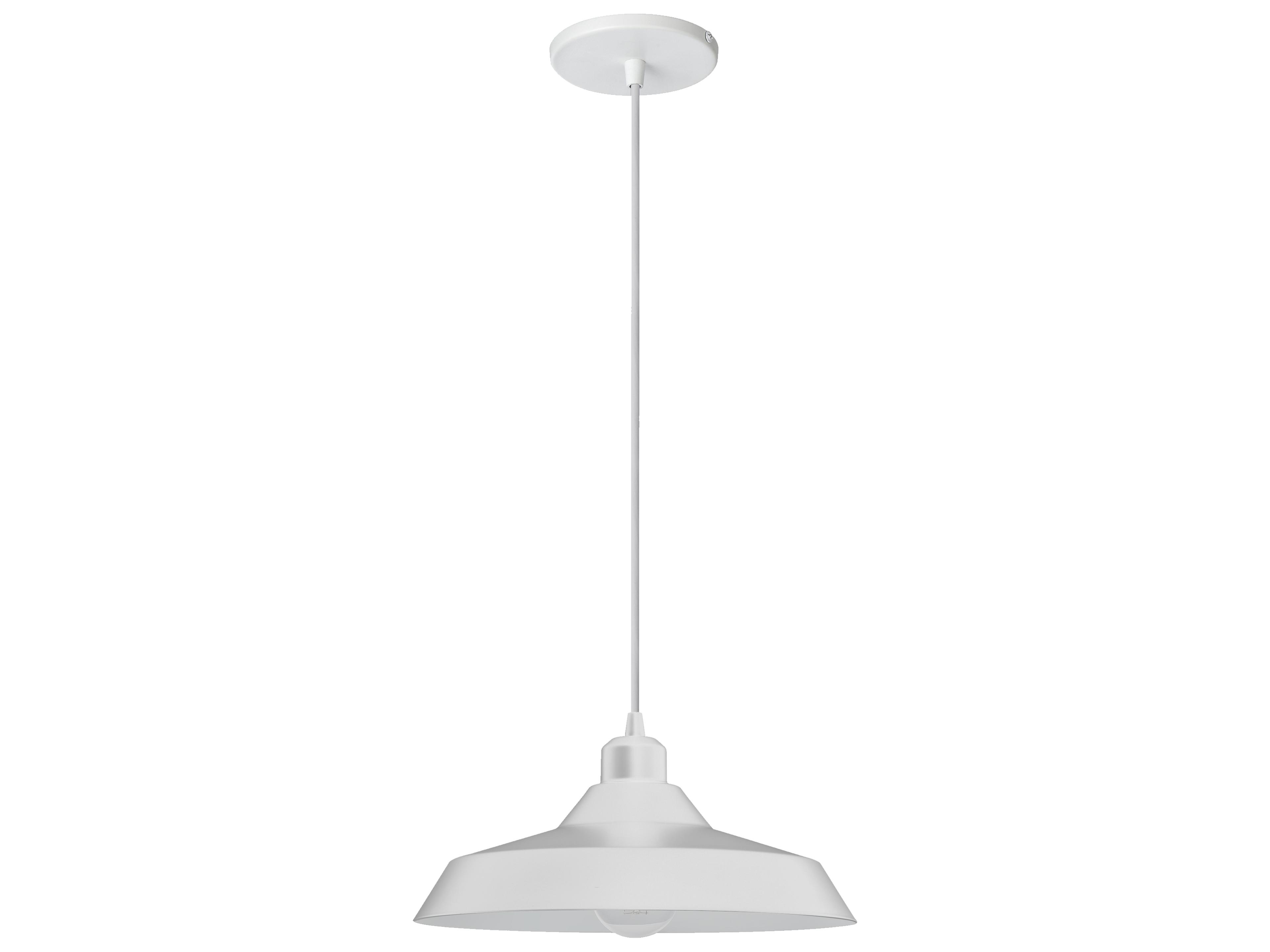 Olya 1-Light Matte White Dome Pendant