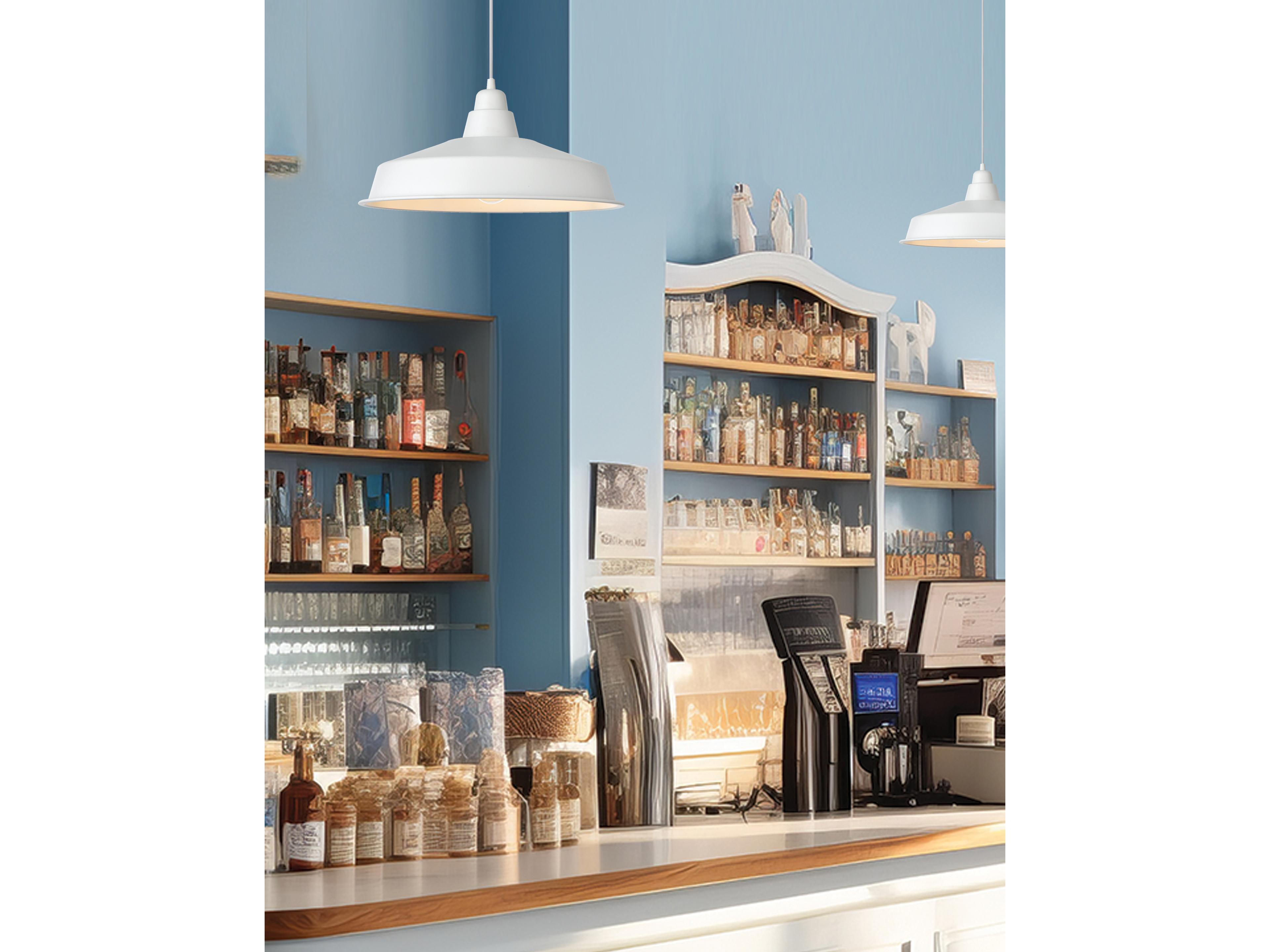 Dainolite Olya 1-Light Matte White Dome Pendant