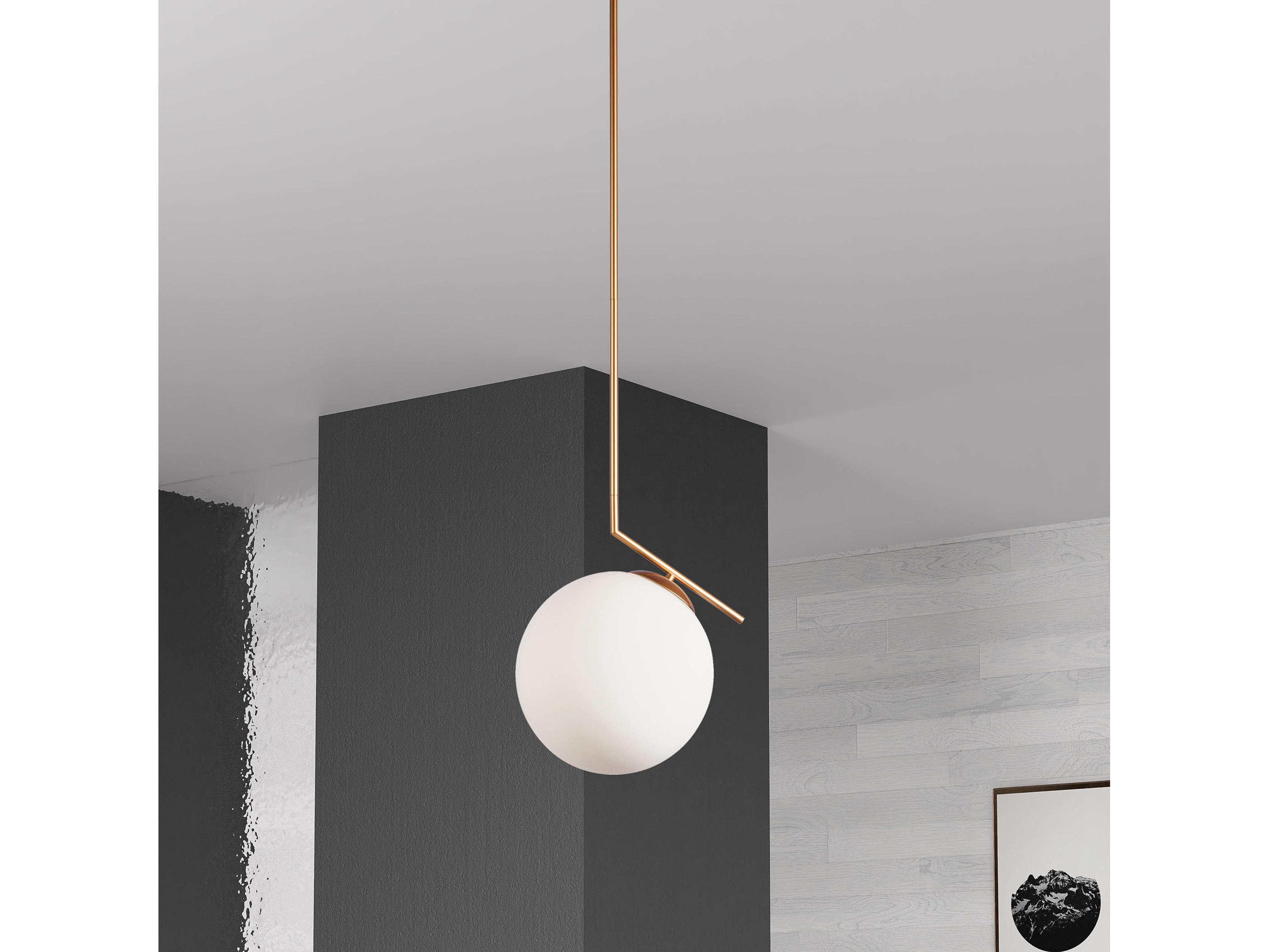Dainolite Orion 1-Light Gold Globe Pendant
