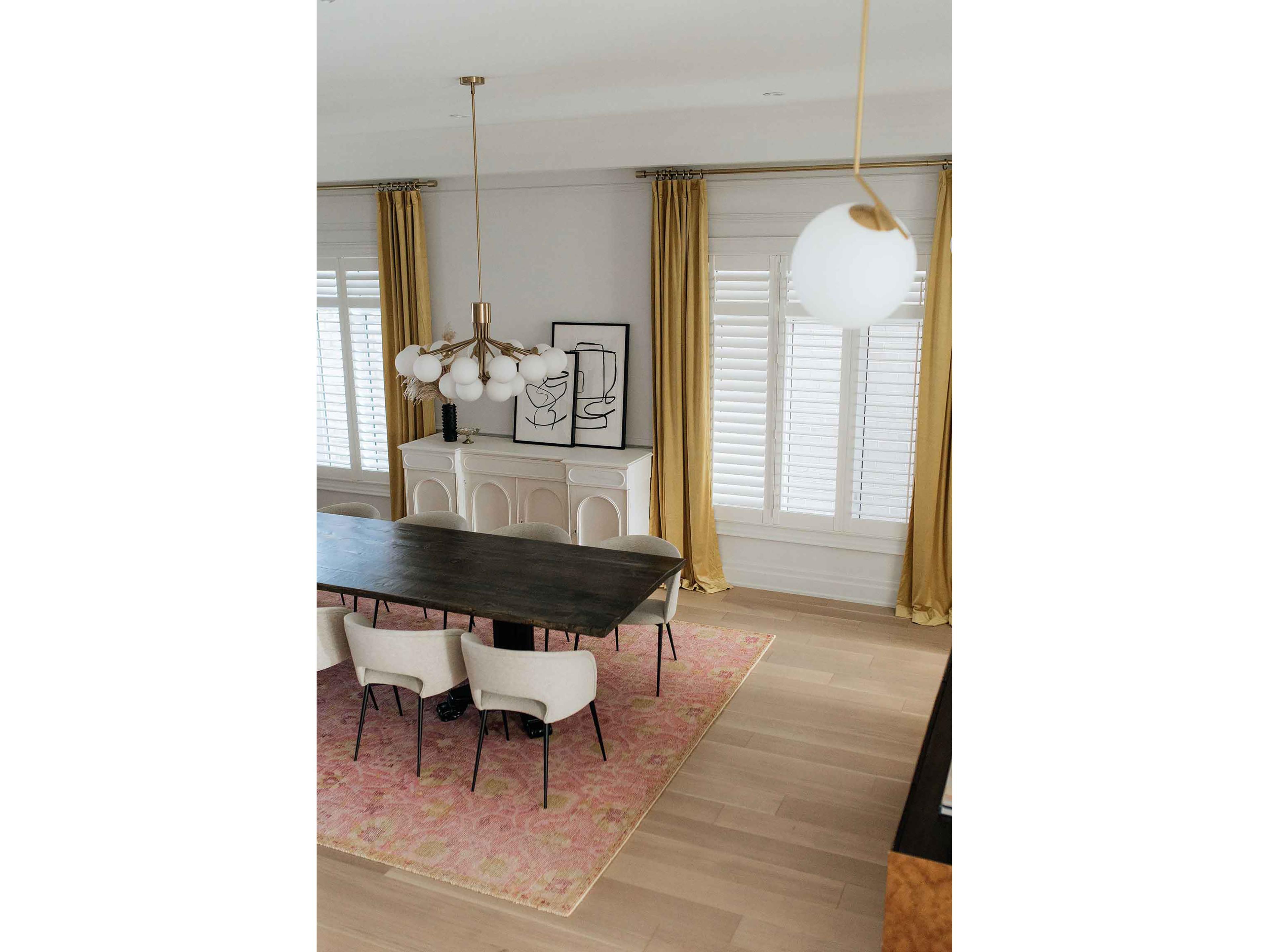 Dainolite Orion 1-Light Gold Globe Pendant