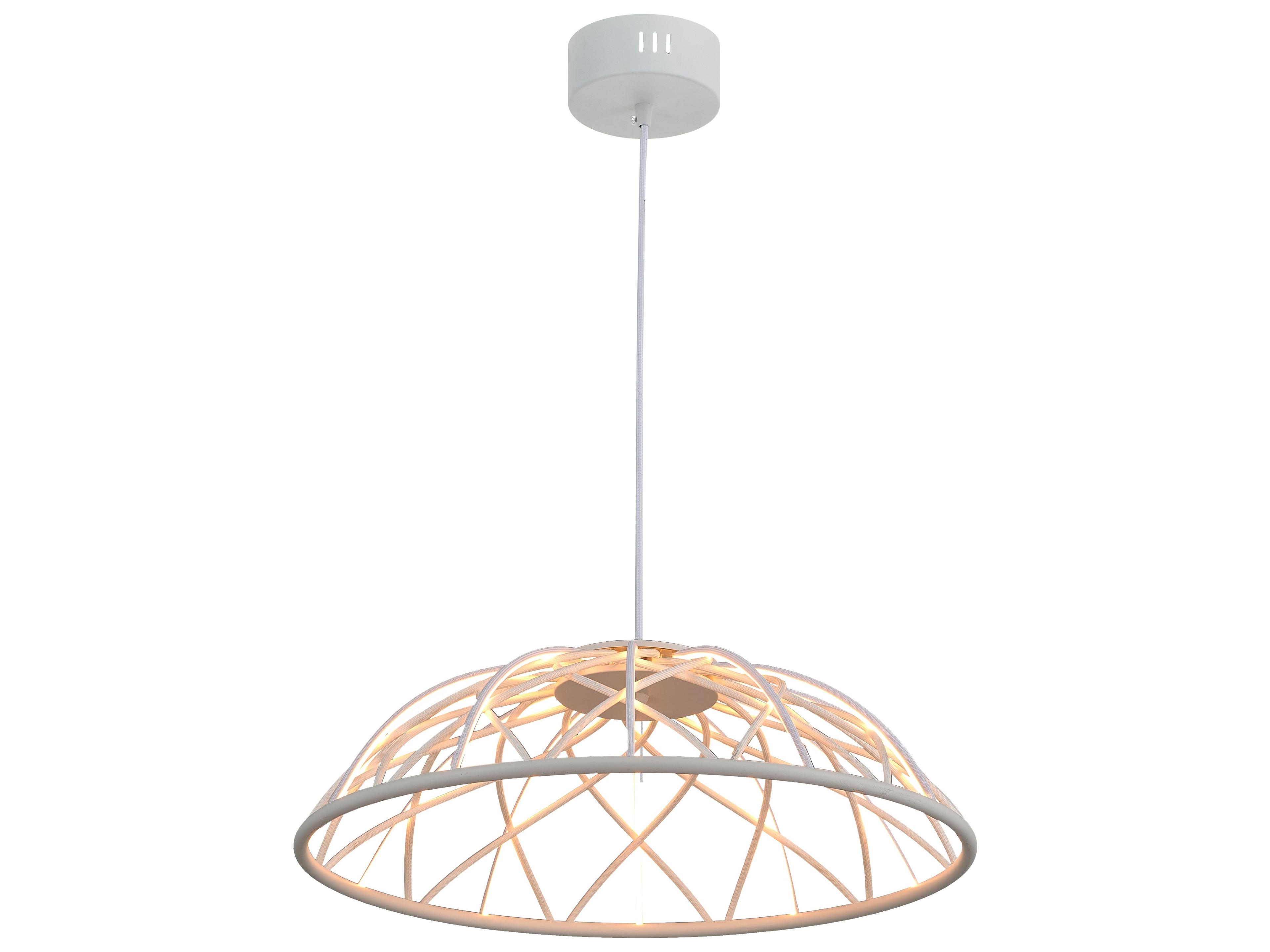 Pakuna 1-Light Matte White Dome Pendant