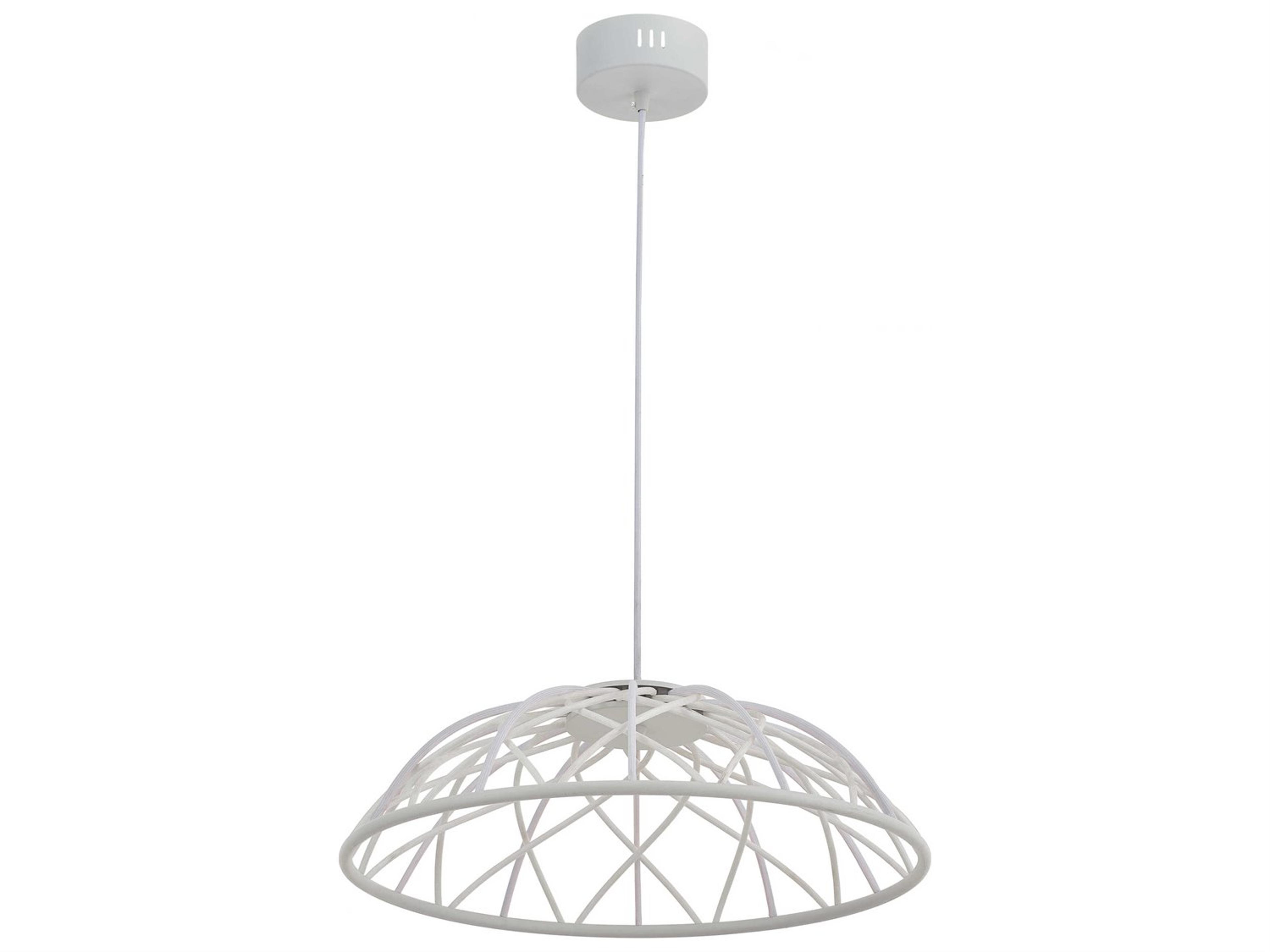 Dainolite Pakuna 1-Light Matte White Dome Pendant