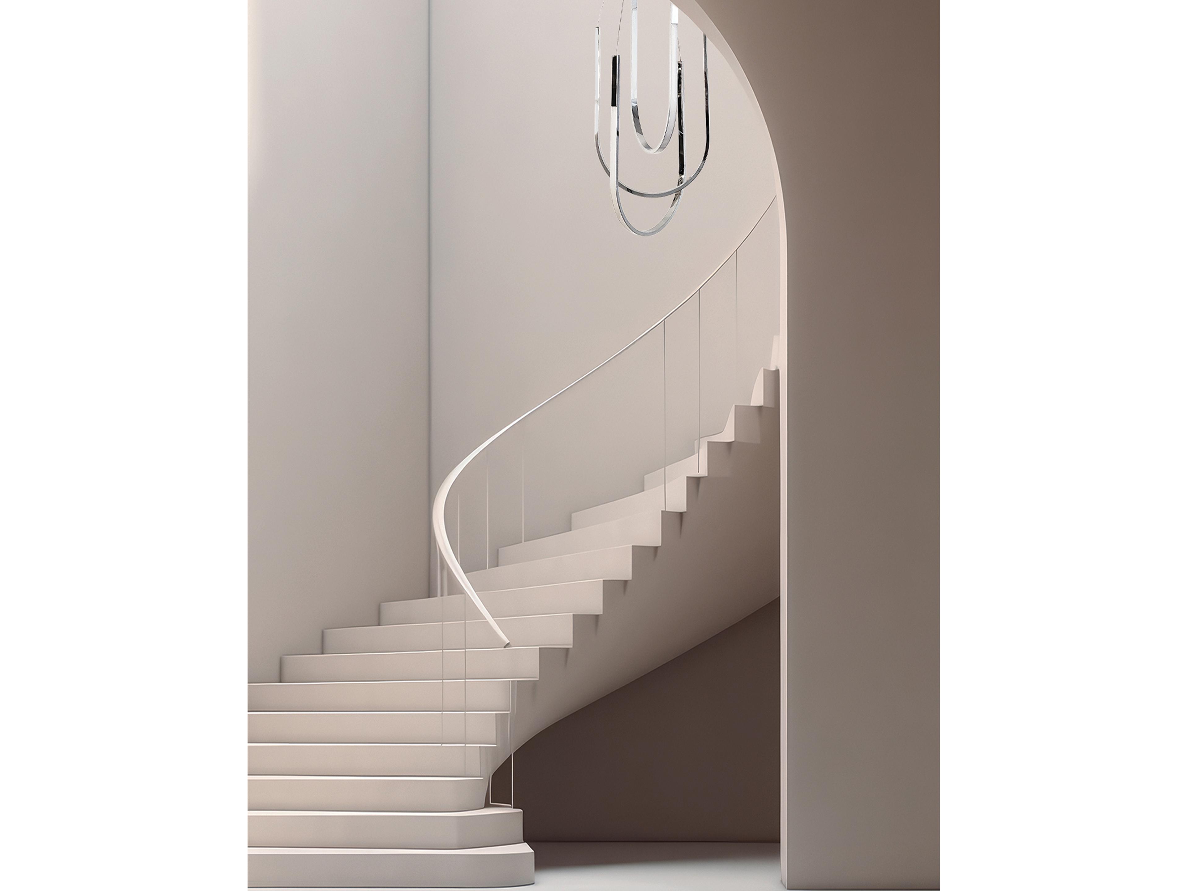 Dainolite Pacari 3-Light Polished Chrome White Pendant