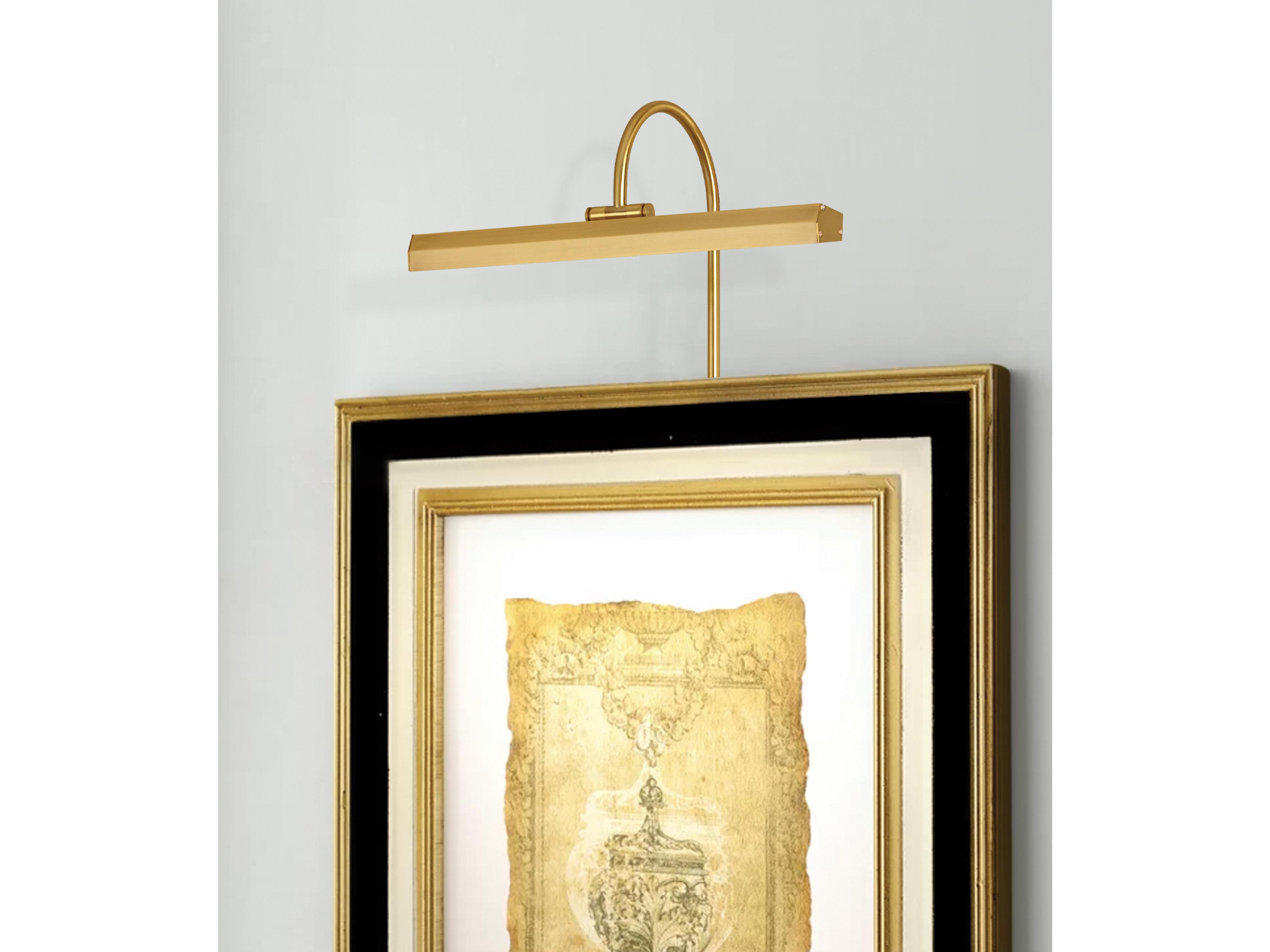 Dainolite Display Exhibit 2-Light Aged Brass Picture Light