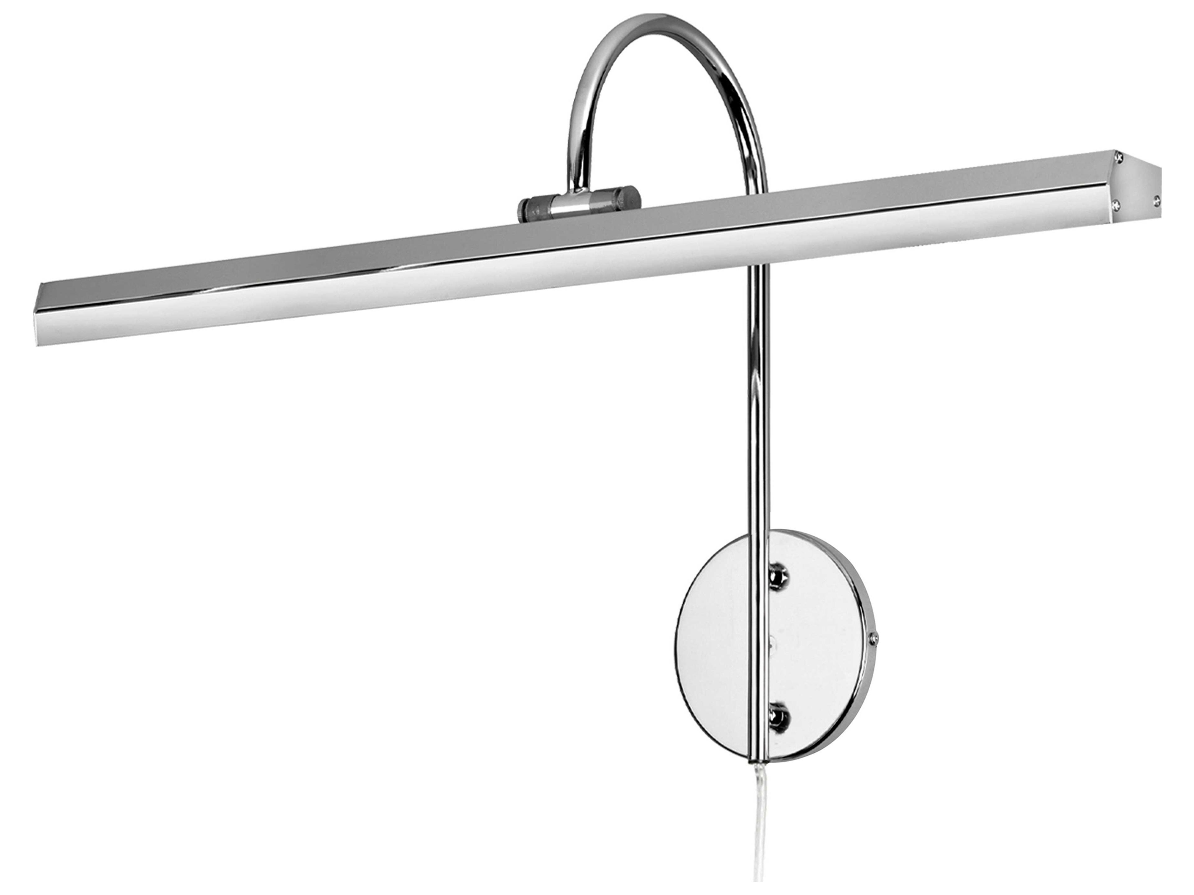 Display Exhibit 3-Light Polished Chrome Picture Light