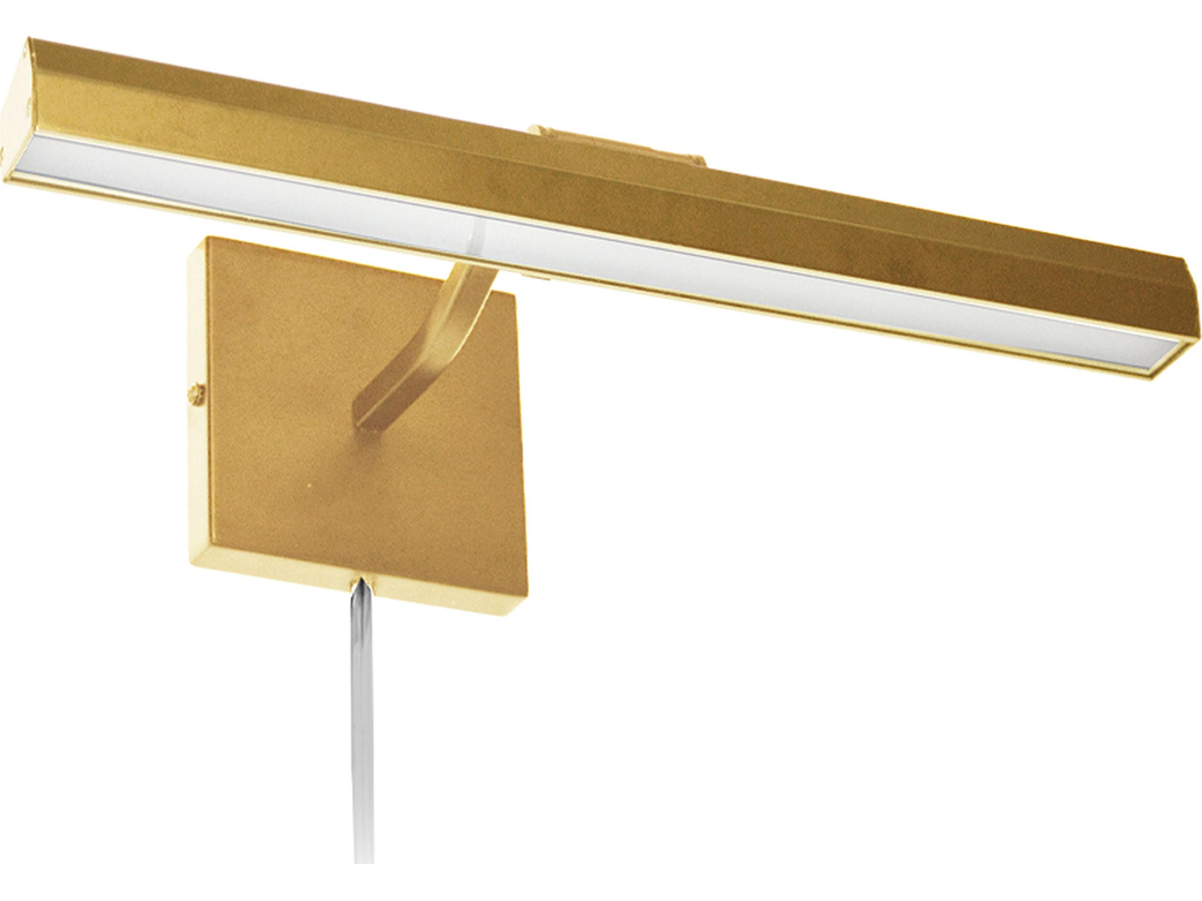 Leonardo LED Picture Light in Aged Brass
