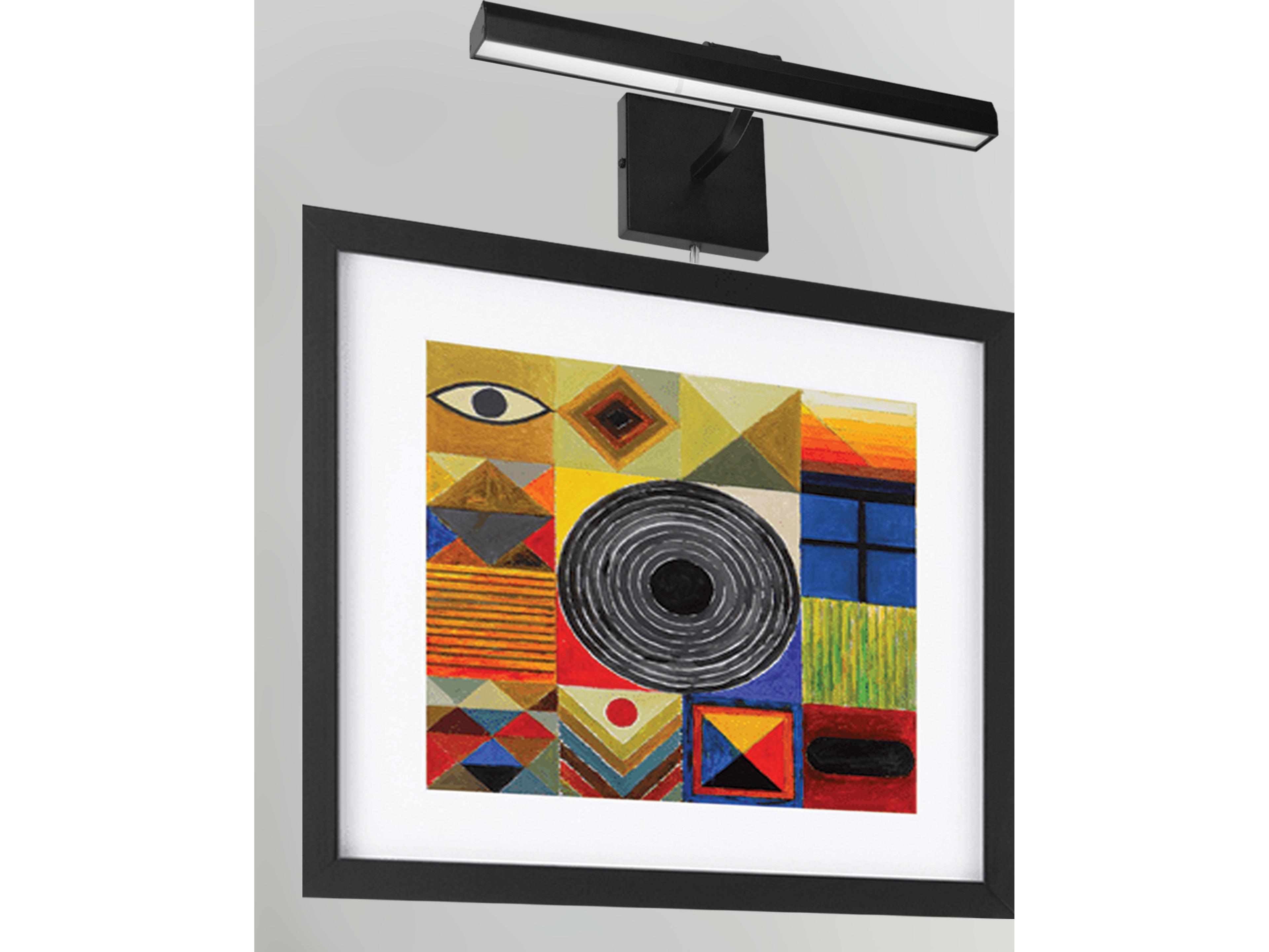 Dainolite Leonardo 2-Light Matte Black Picture Light