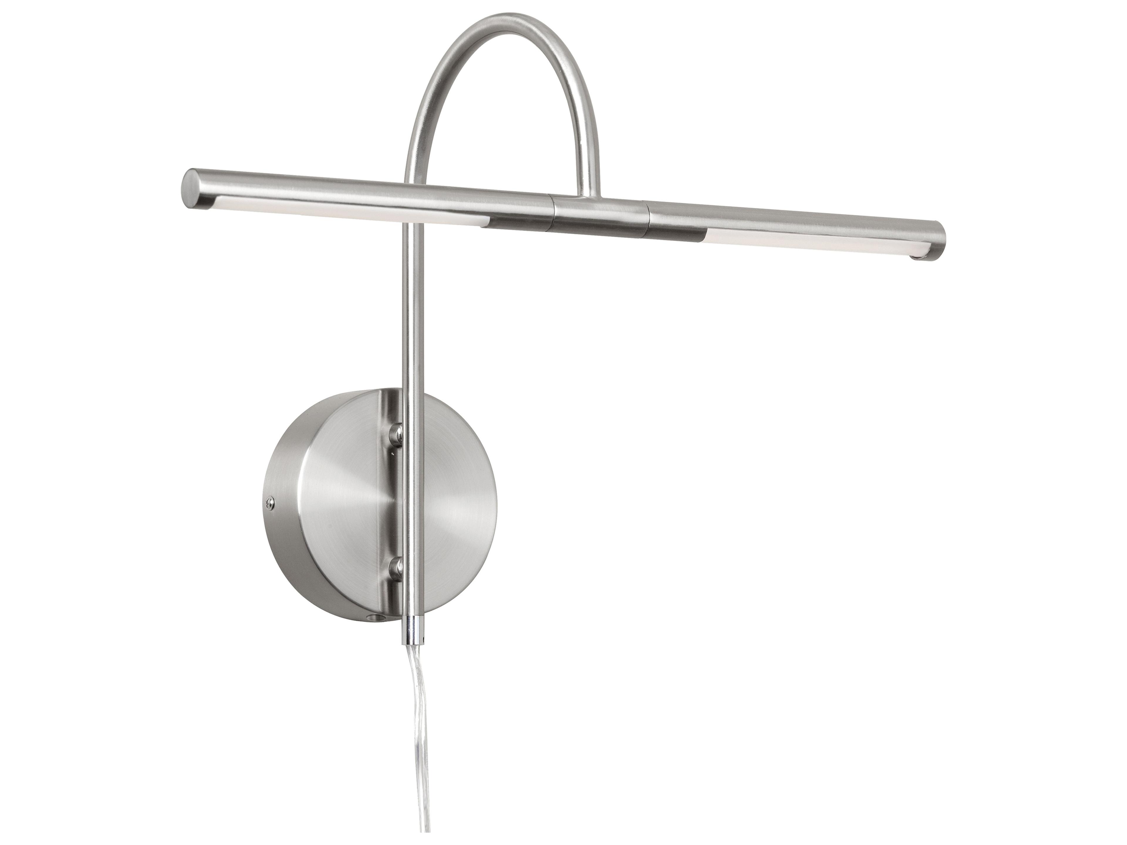 Display Exhibit 2-Light Satin Chrome Picture Light