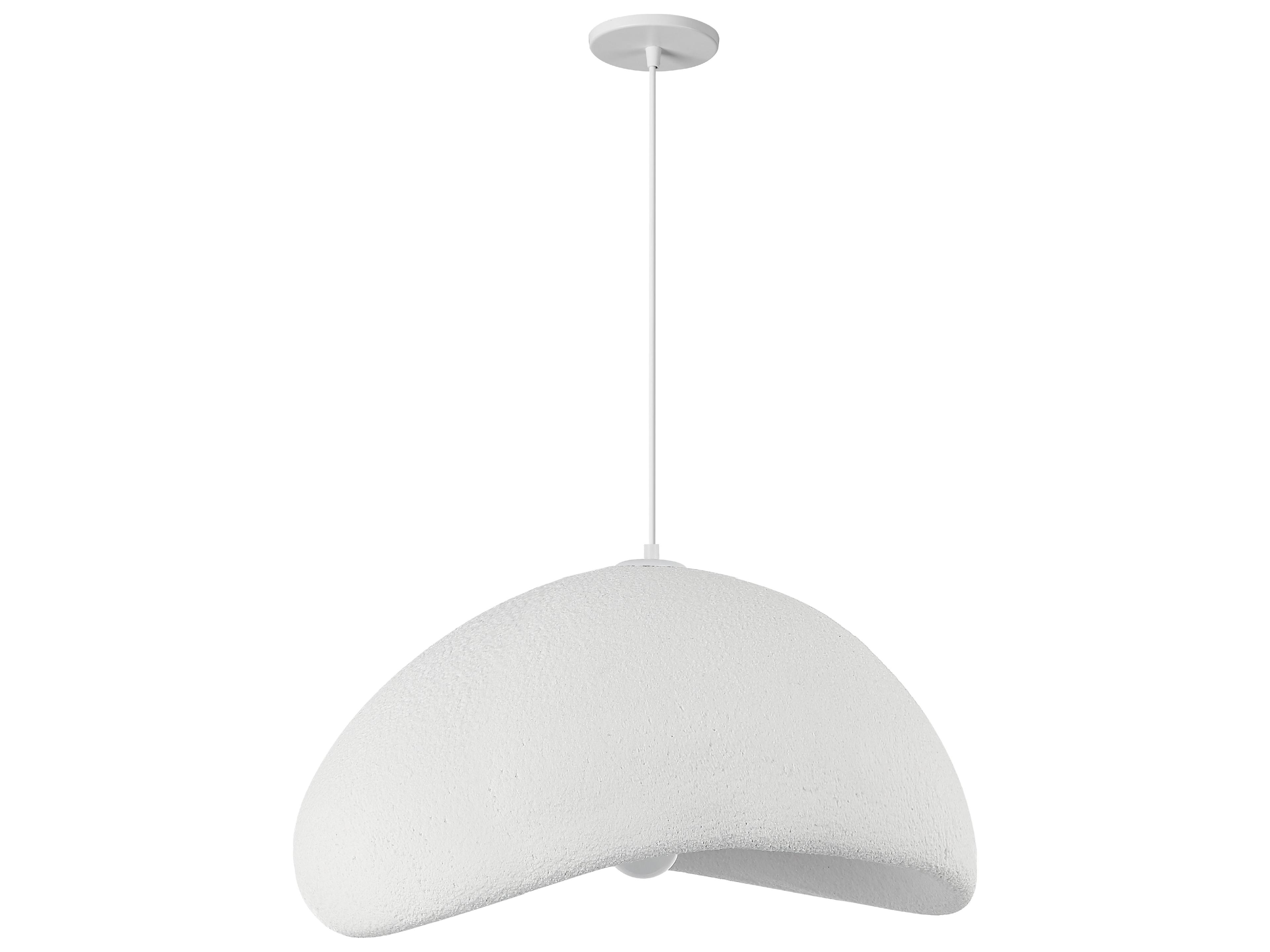 Pilar 1-Light White Pendant