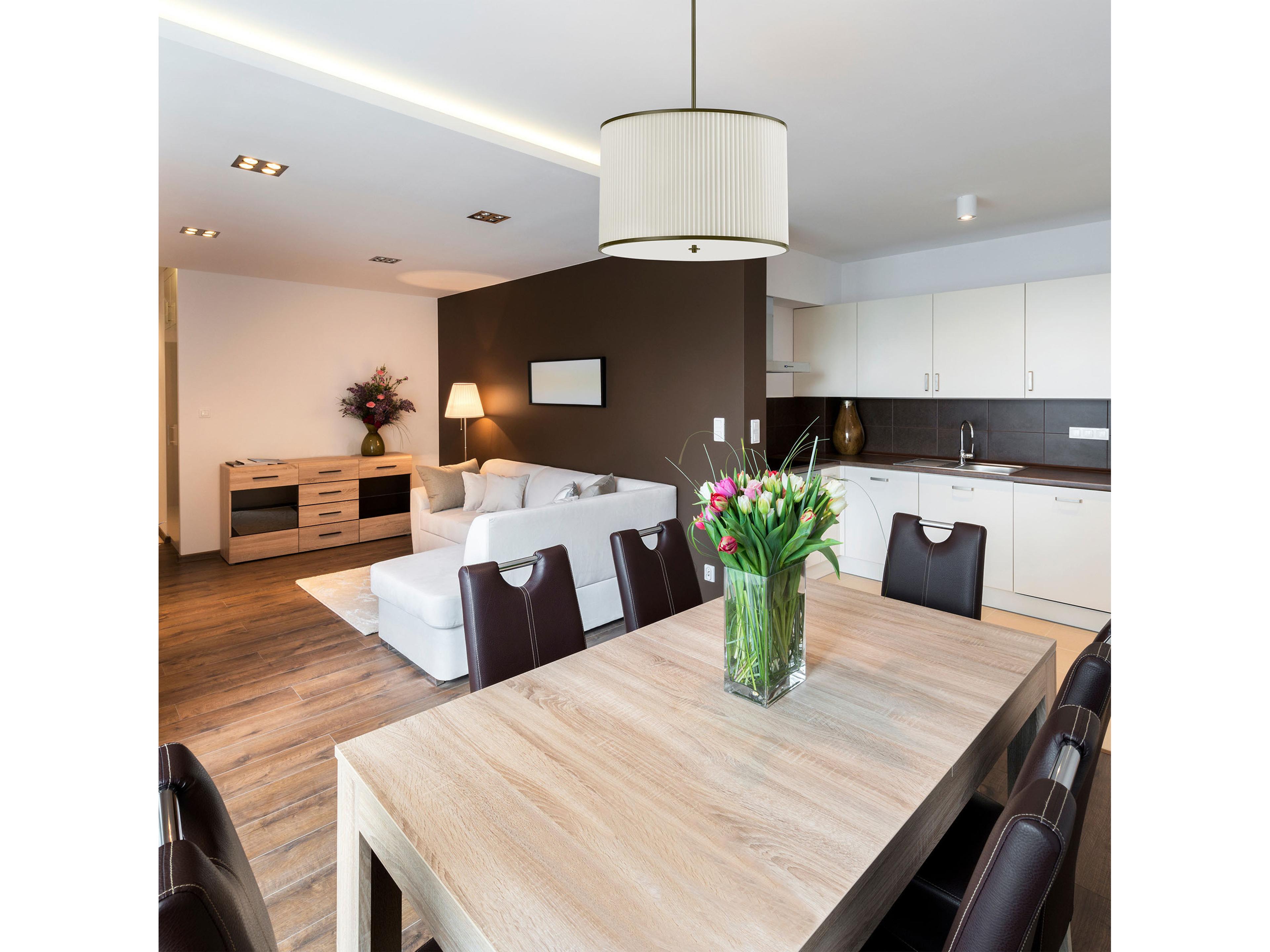 Dainolite Prudy 4-Light Matte Black Drum Pendant