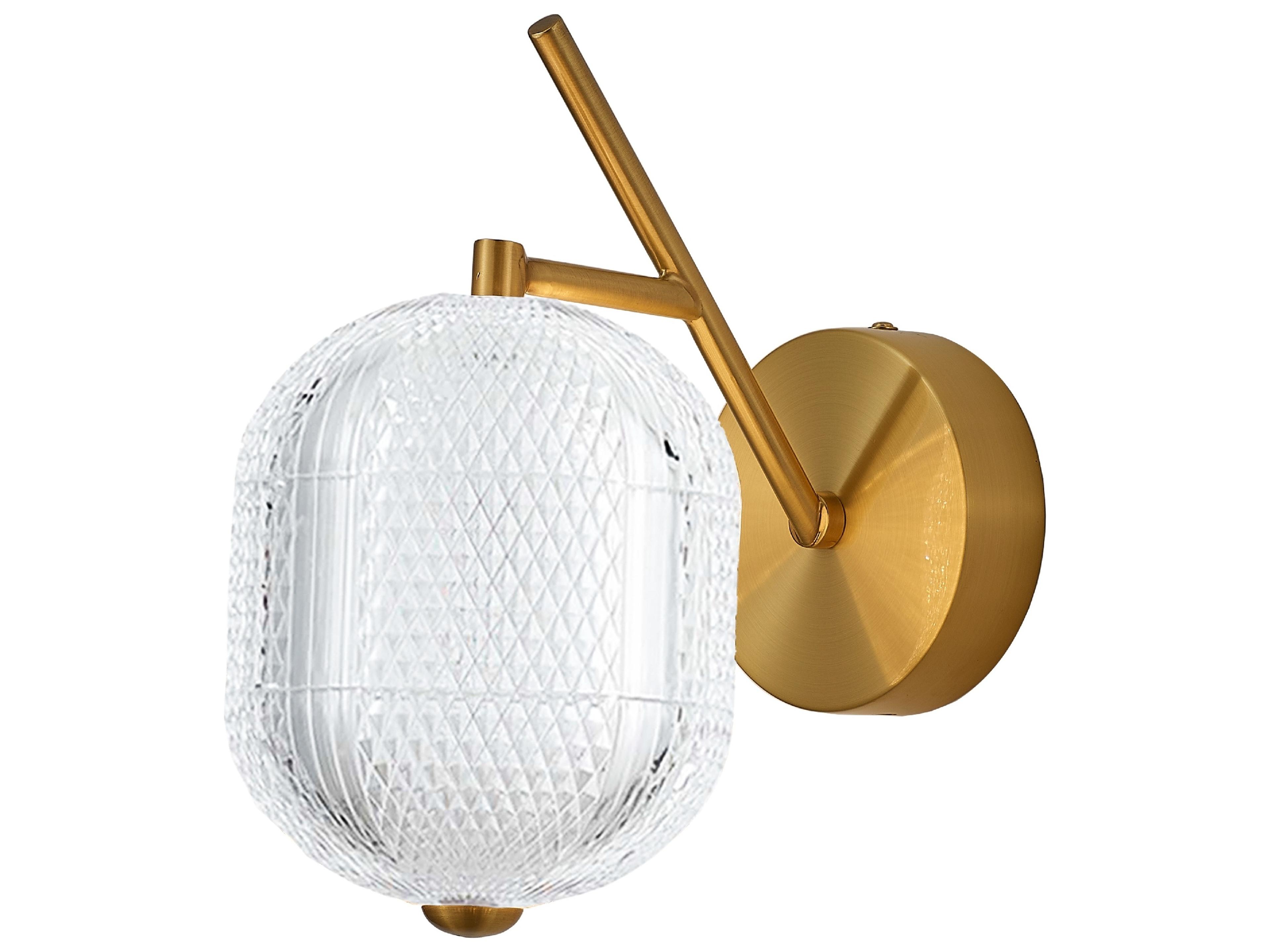 Peri 1-Light Aged Brass Wall Sconce