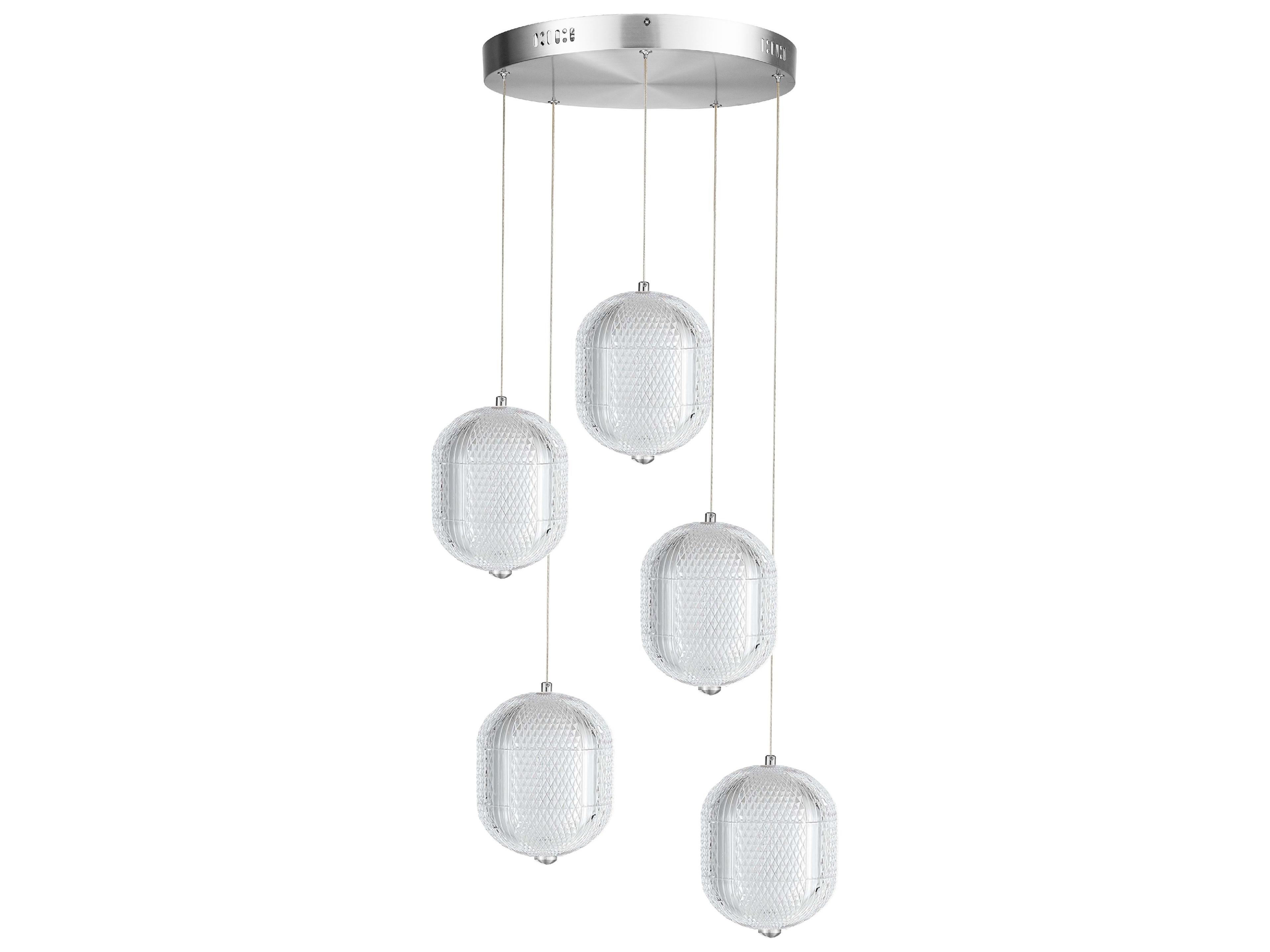 Peri 5-Light Polished Chrome Pendant