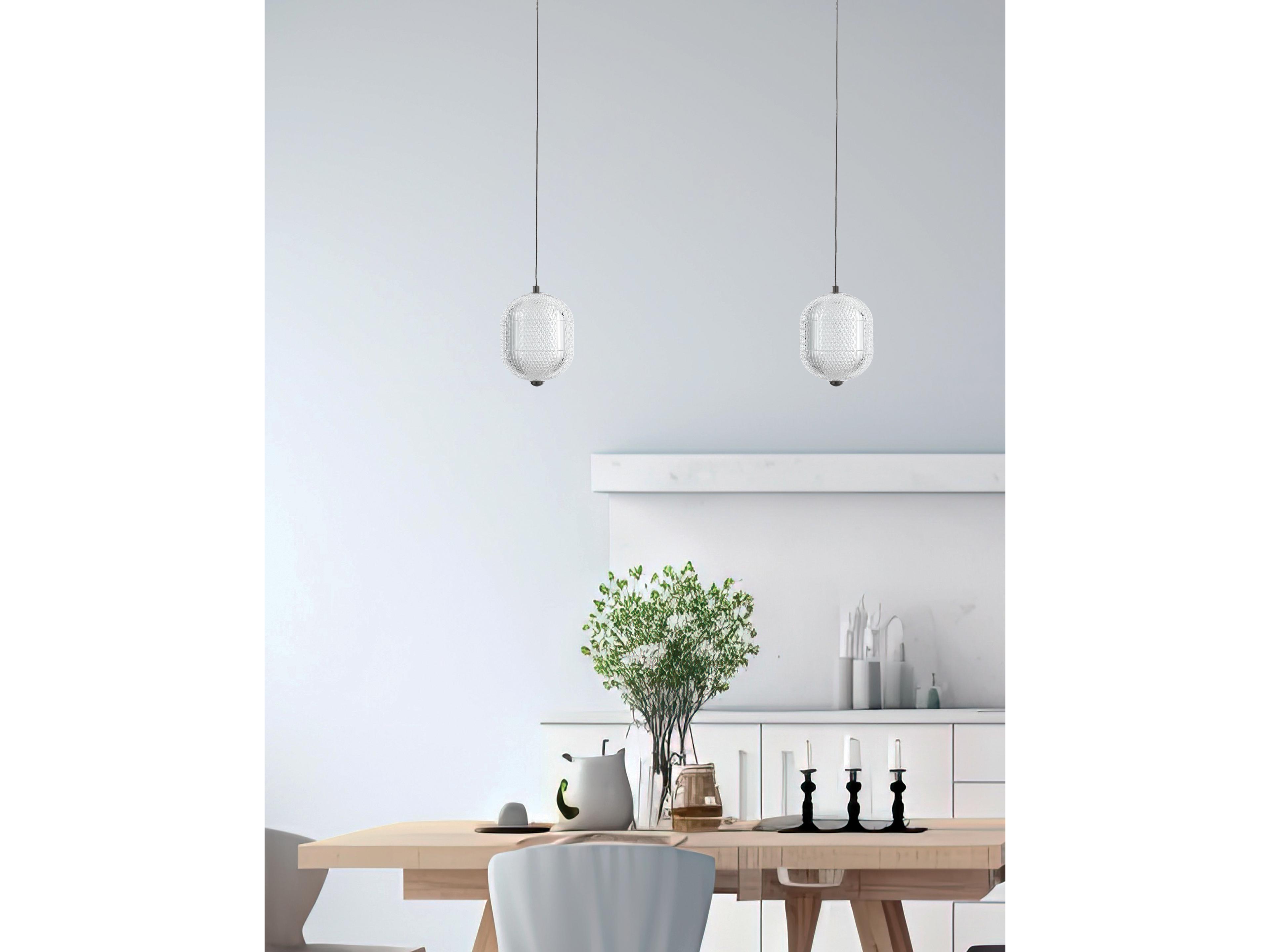 Dainolite Peri 1-Light Matte Black Mini Pendant