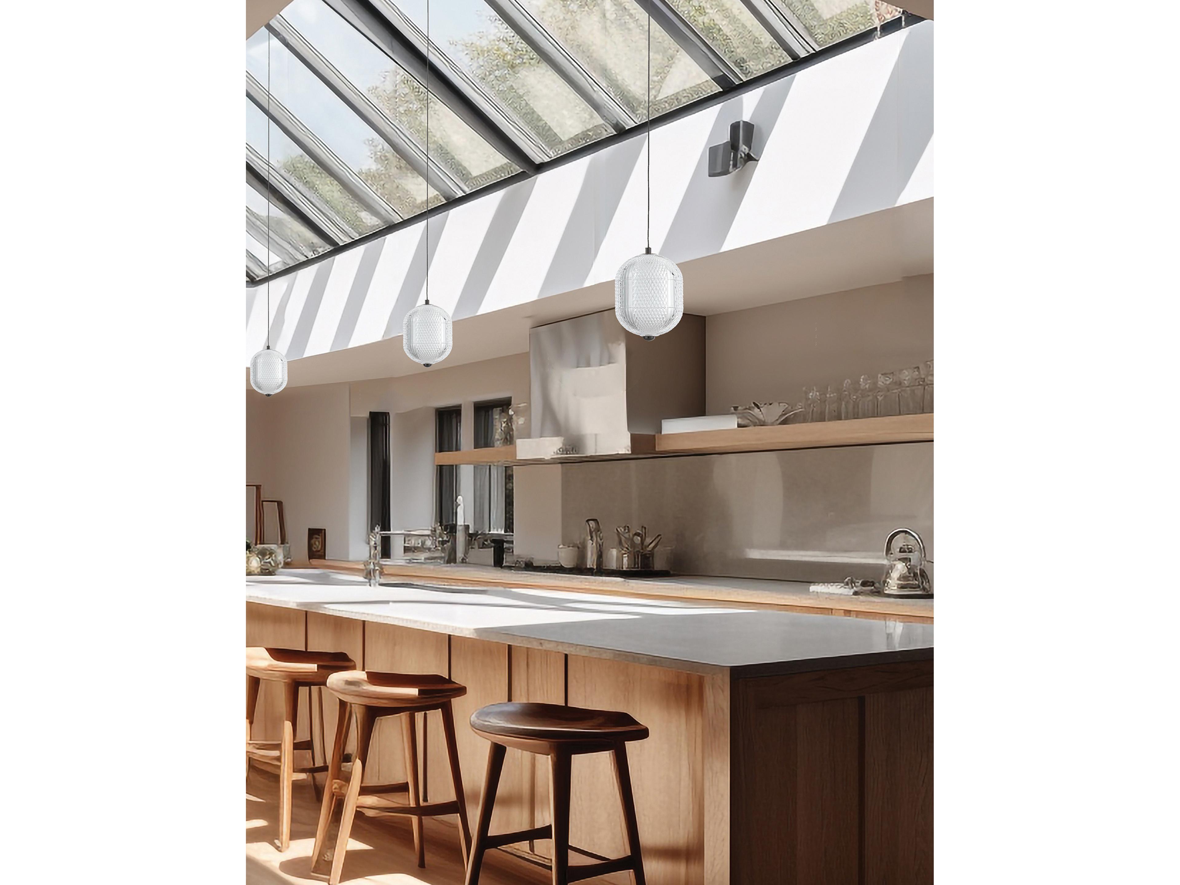 Dainolite Peri 1-Light Matte Black Mini Pendant