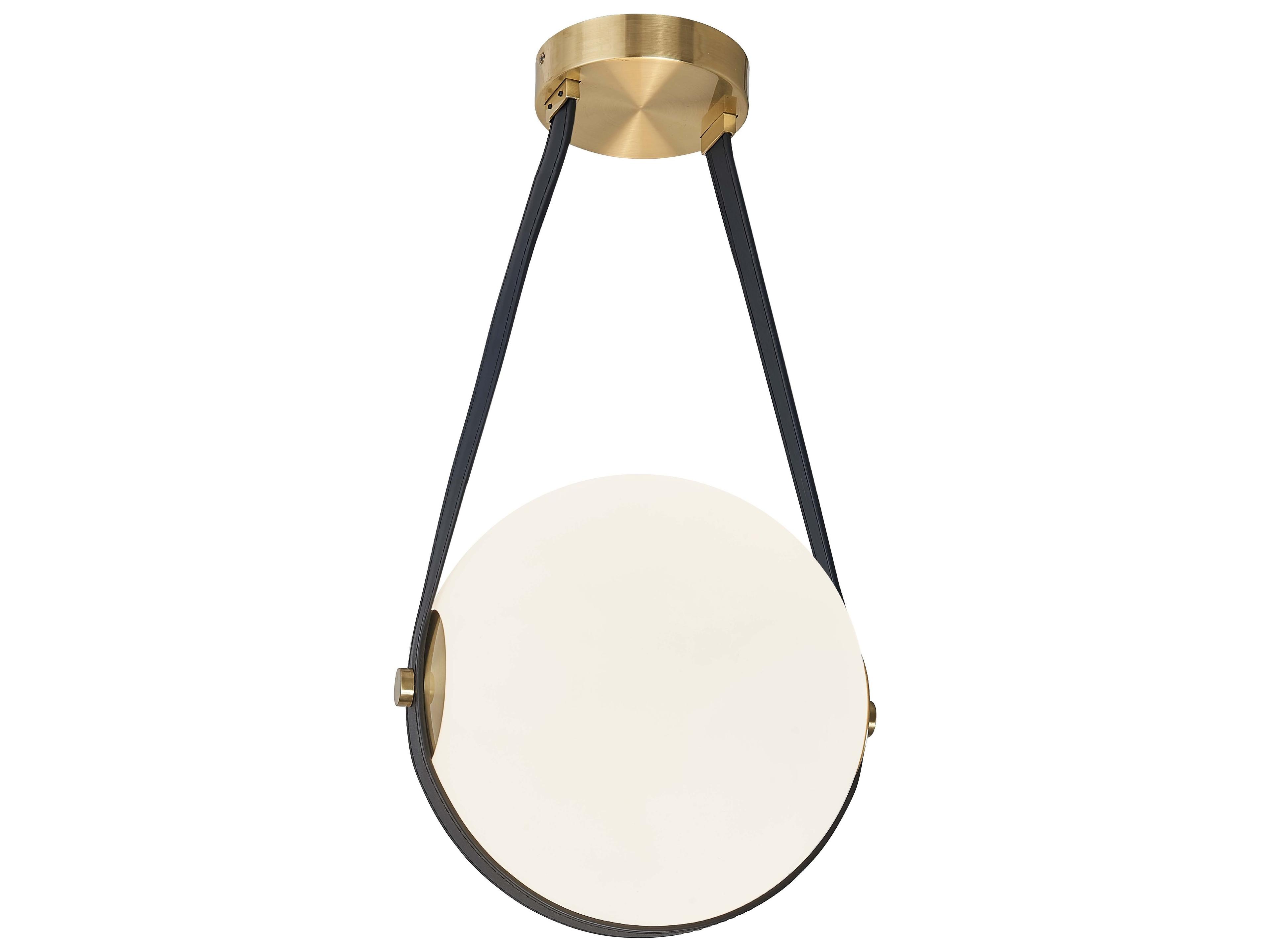 Persis 1-Light Aged Brass Globe Mini Pendant