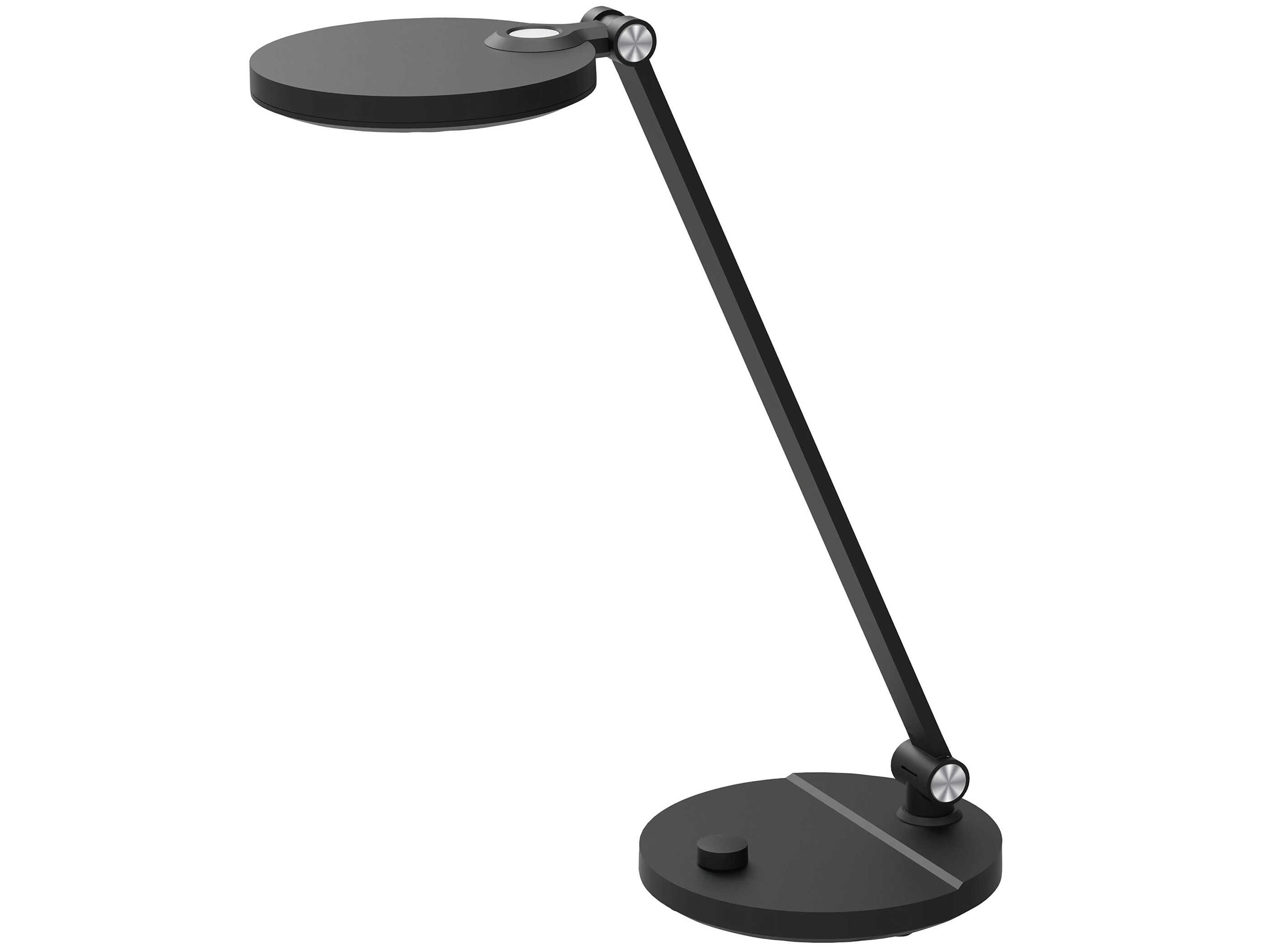 Prescott Matte Black White Acrylic Desk Lamp