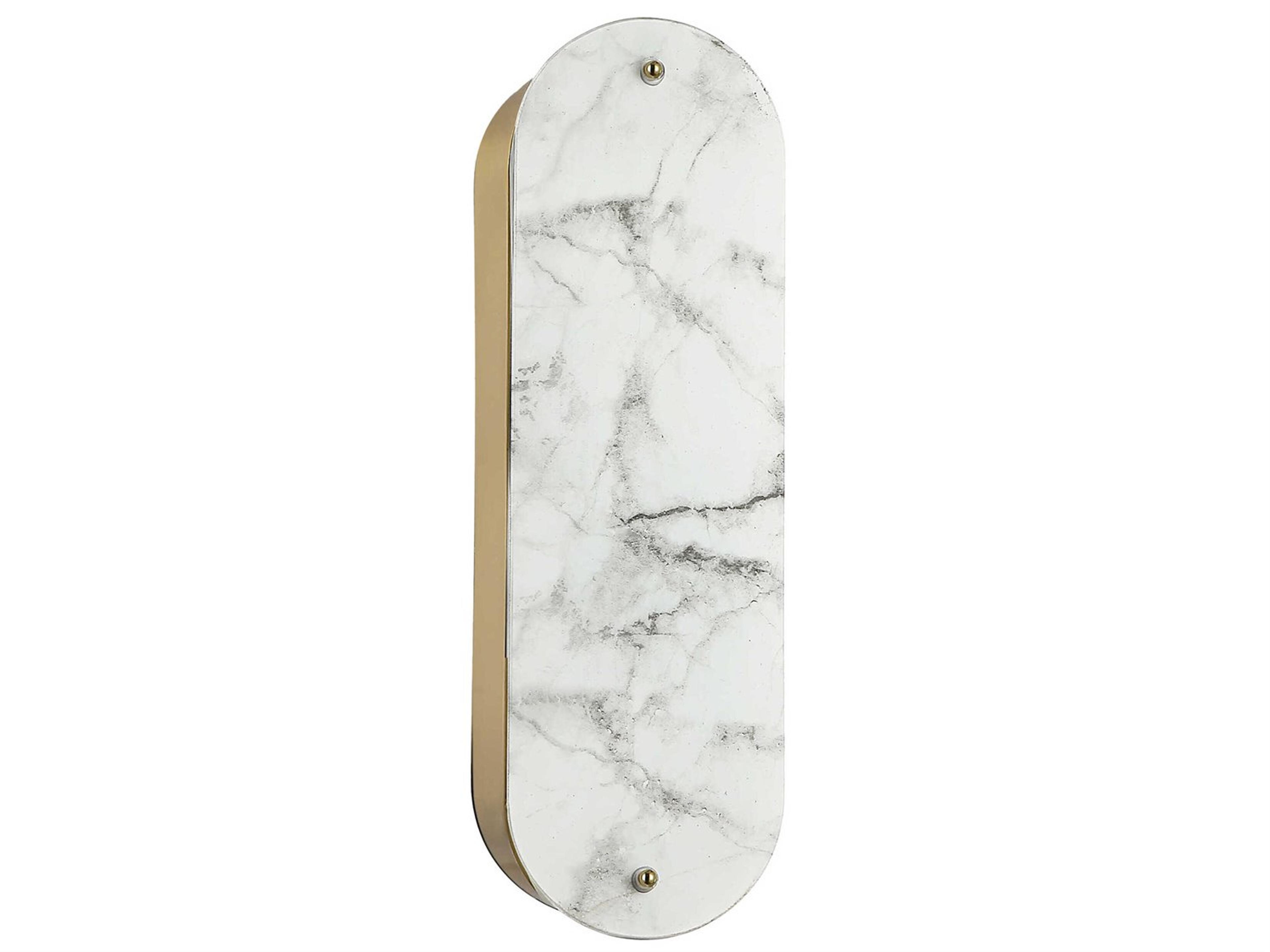 Dainolite Pascal Alabaster Brass Wall Sconce