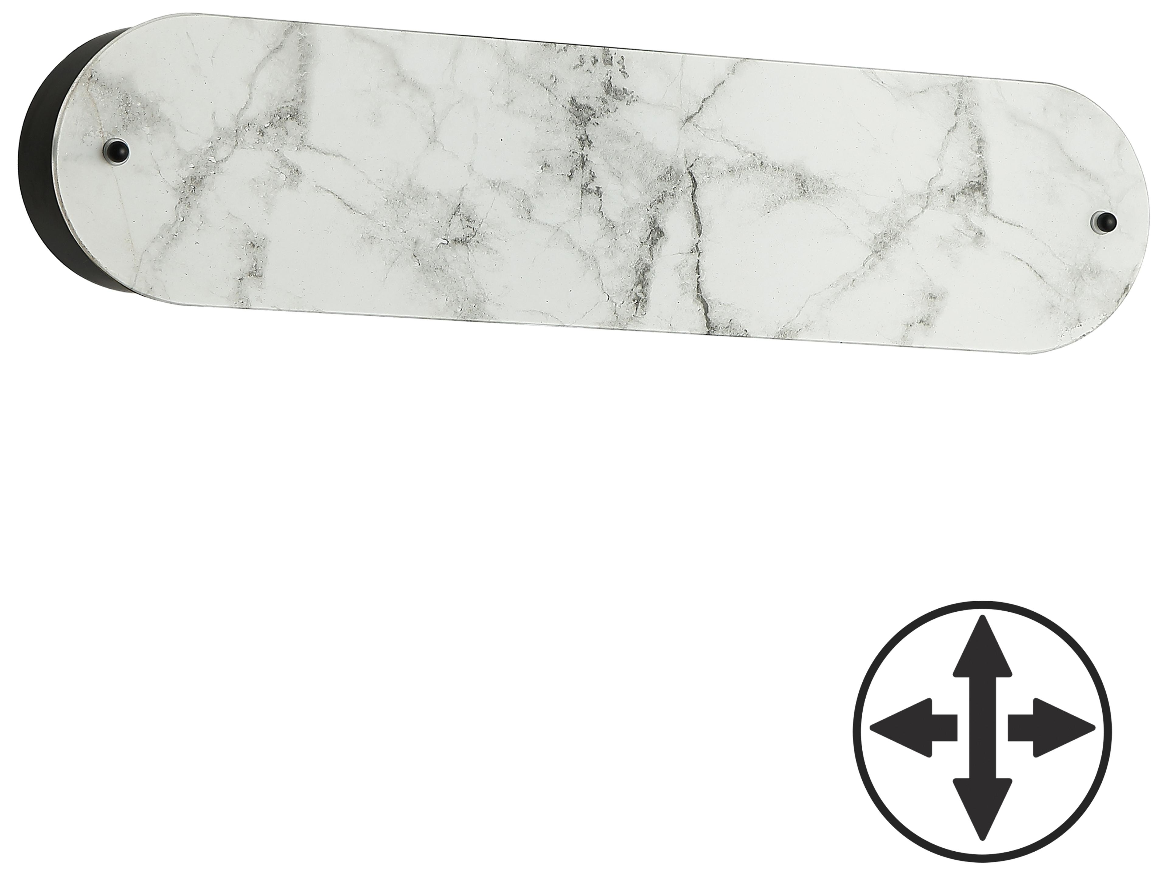 Dainolite Pascal Alabaster Black Wall Sconce