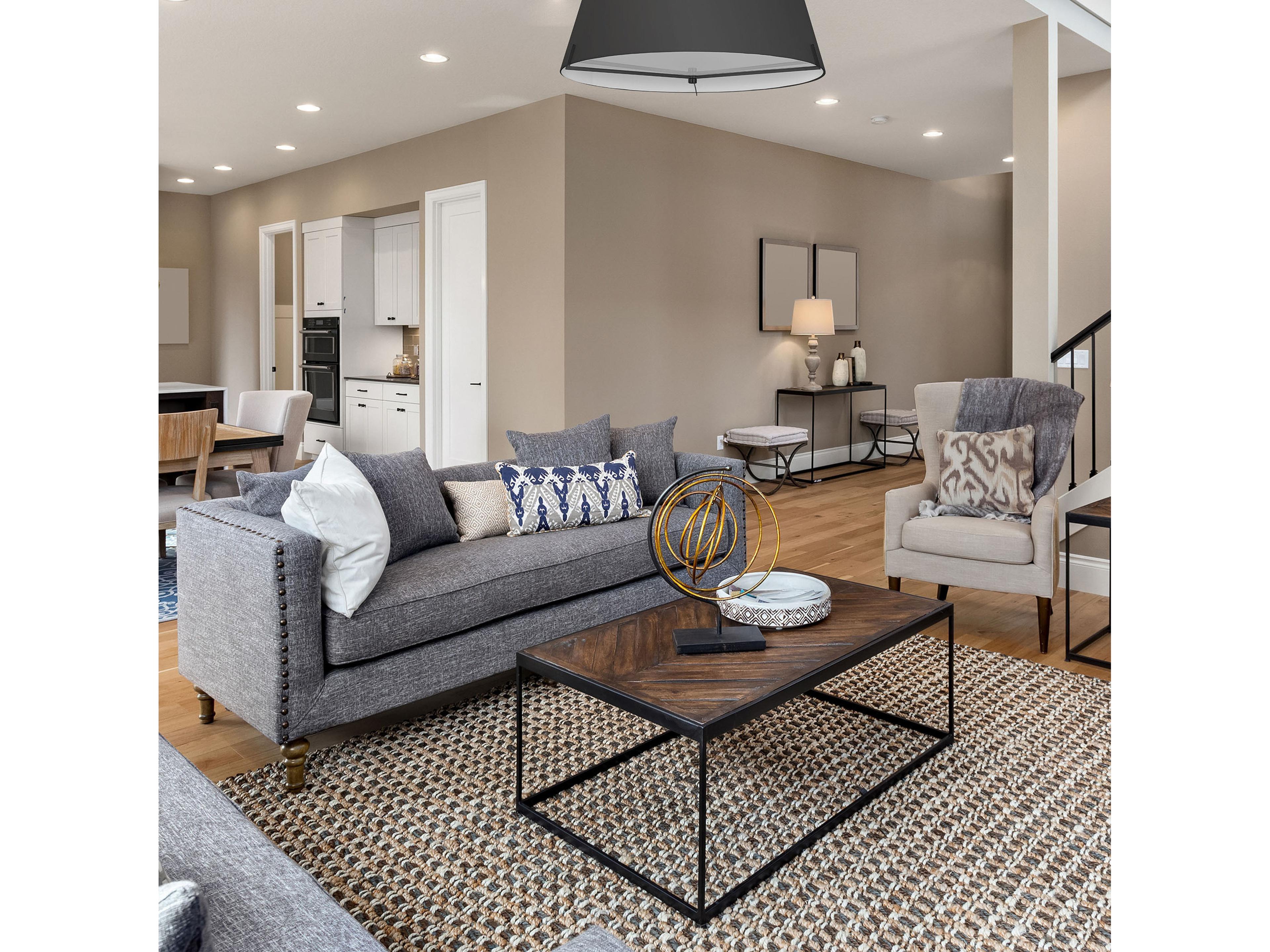 Dainolite Preston 4-Light Black Matte Drum Pendant