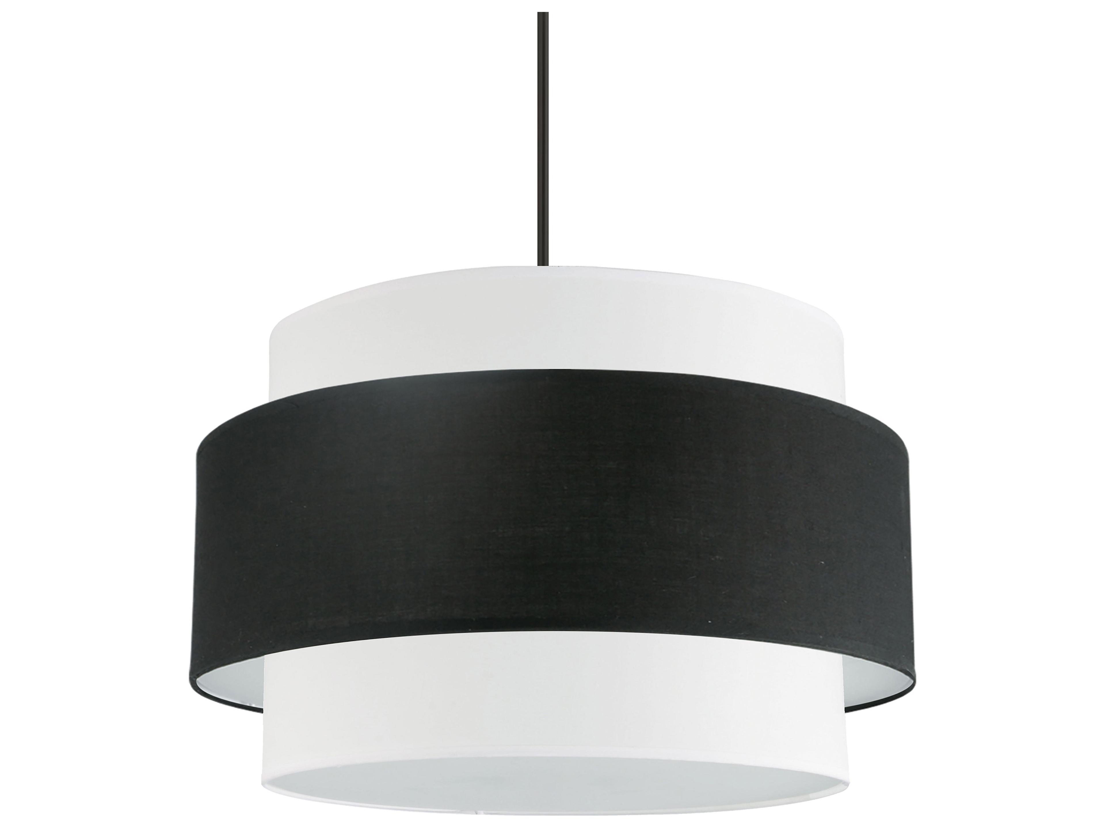Priya 4-Light Matte Black Drum Tiered Pendant