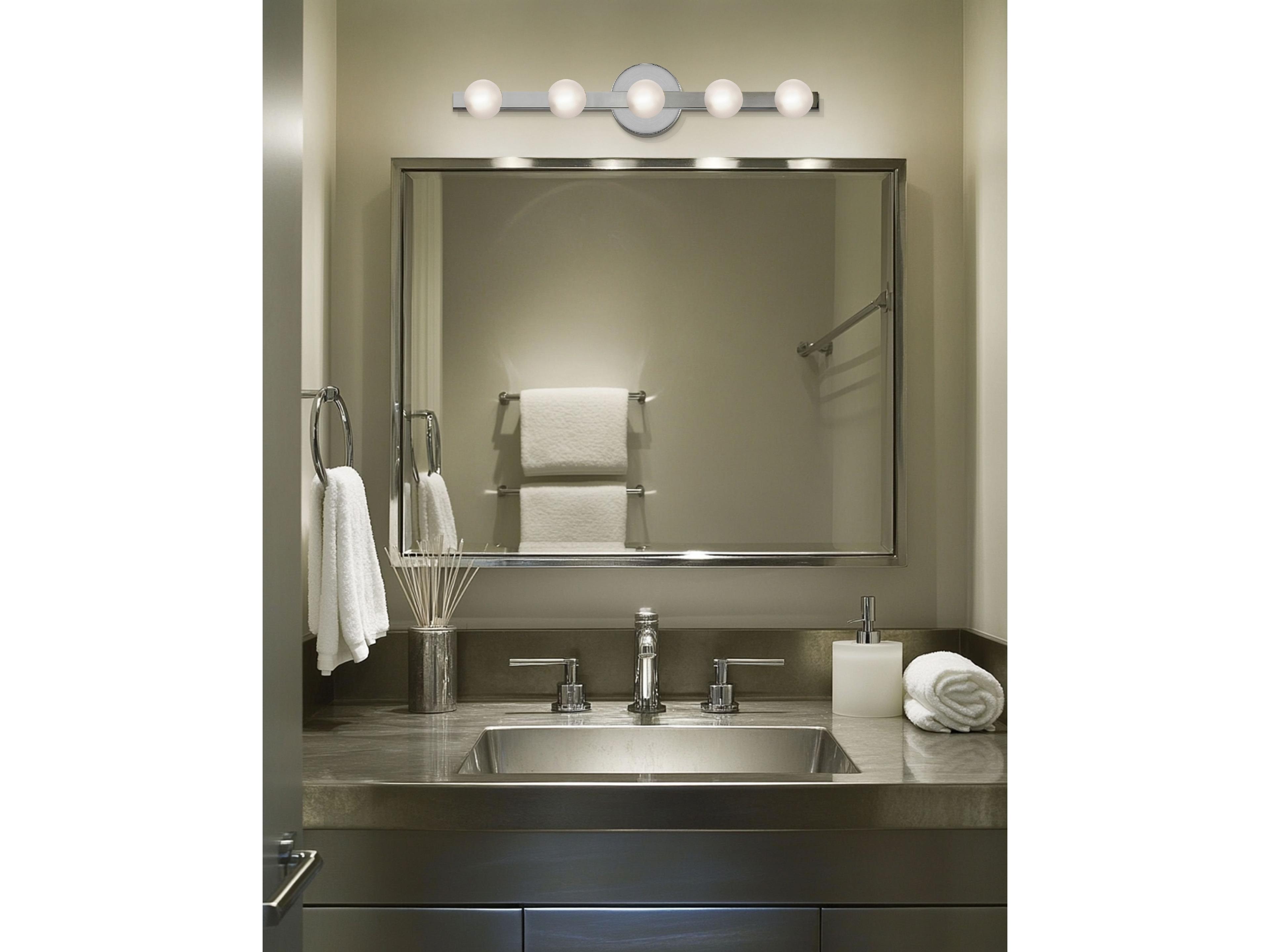 Dainolite Raleigh 5-Light Polished Chrome Vanity Light