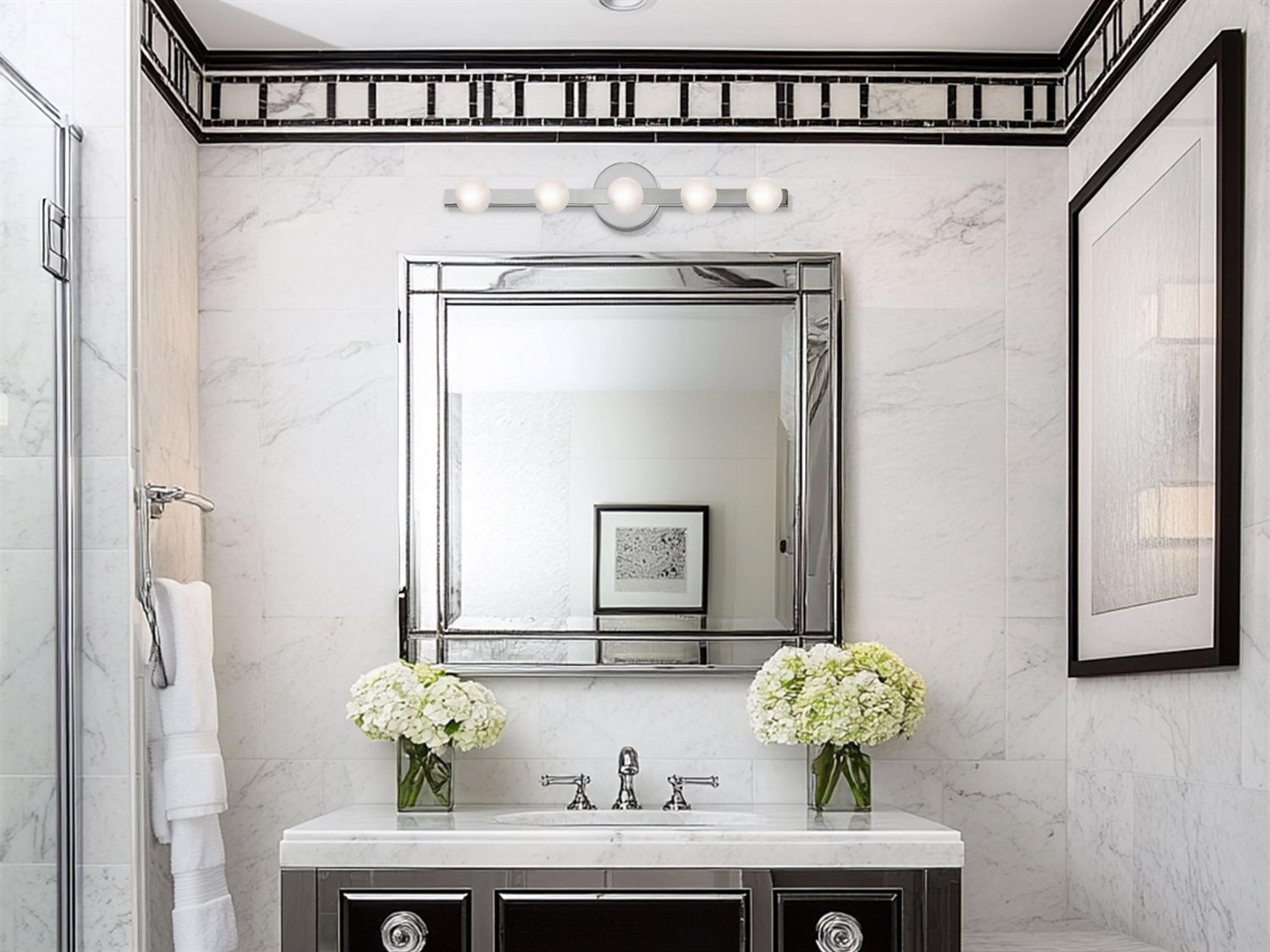 Dainolite Raleigh 5-Light Polished Chrome Vanity Light