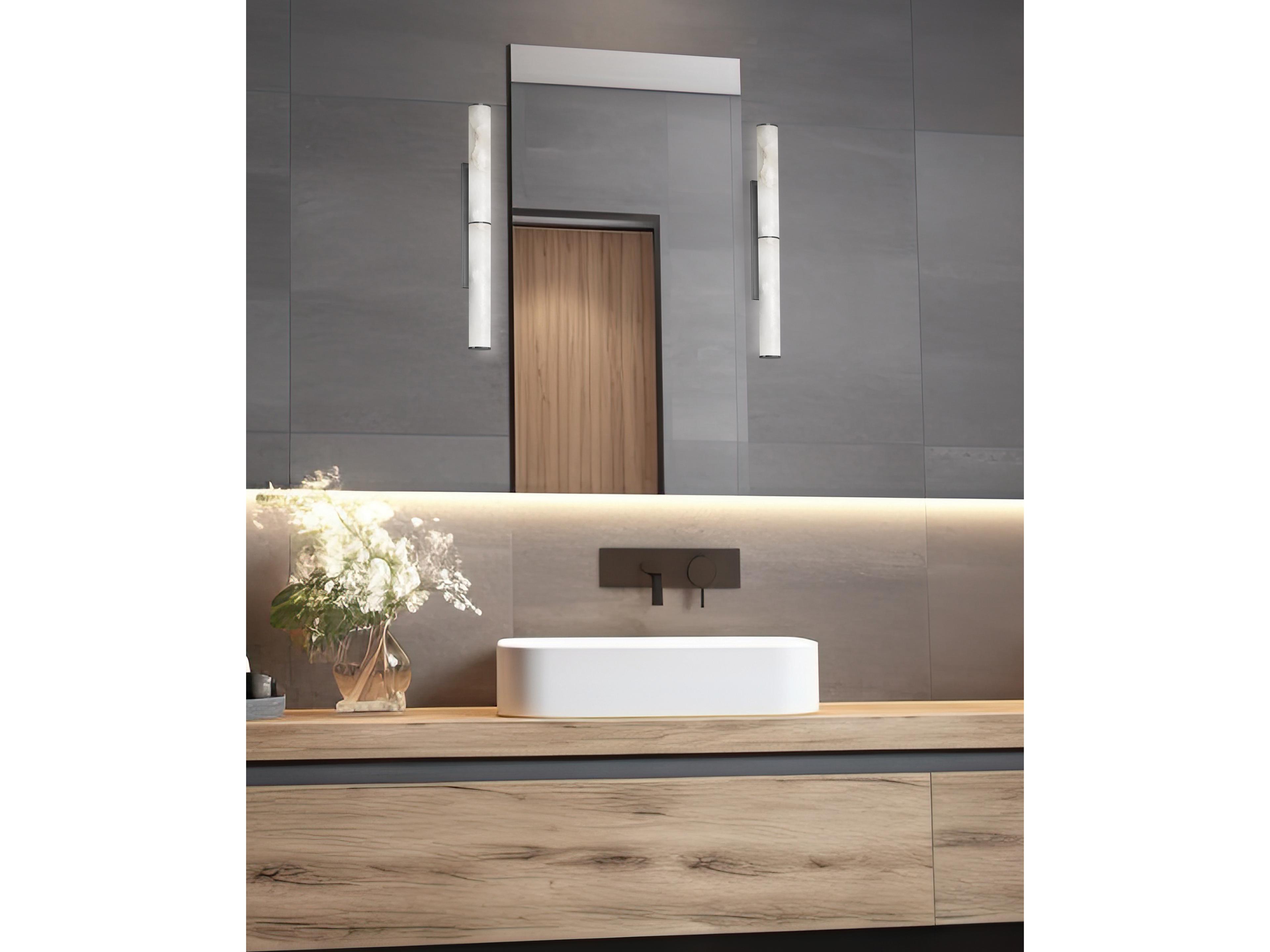 Dainolite Reuben 1-Light White Matte Black Wall Sconce