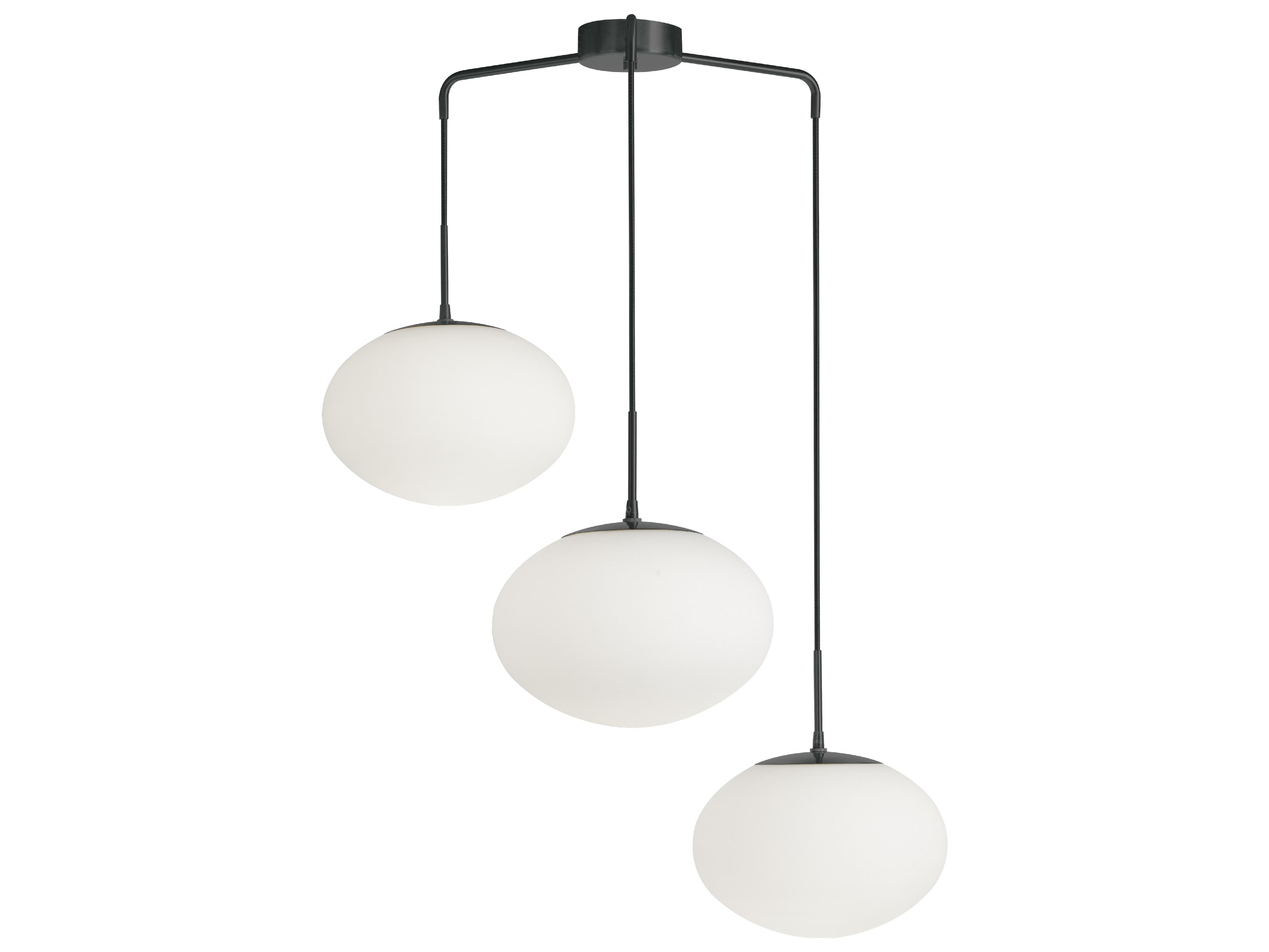 Rachel 3-Light Matte Black Pendant