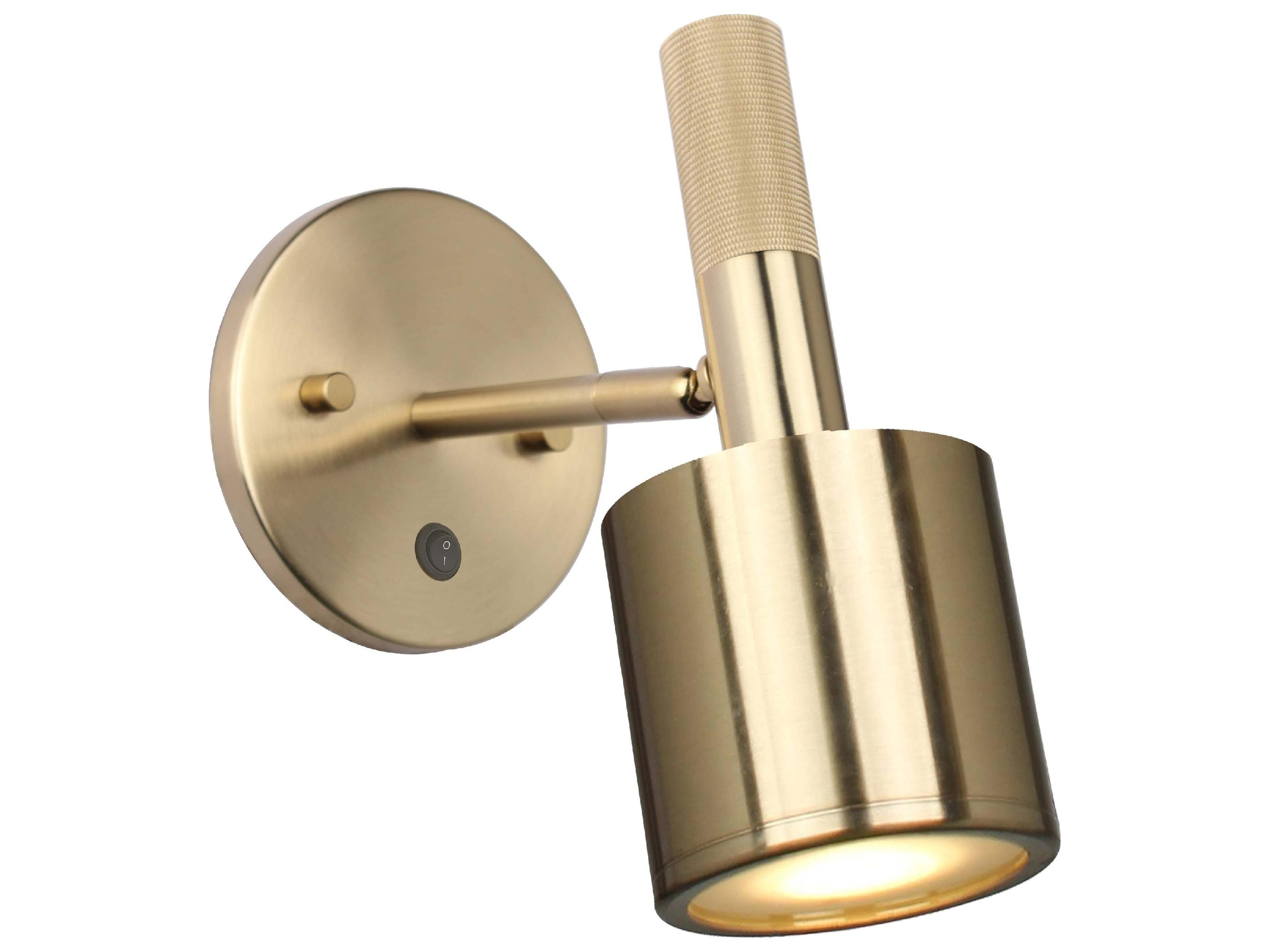 Rhoswen 1-Light Aged Brass Wall Sconce