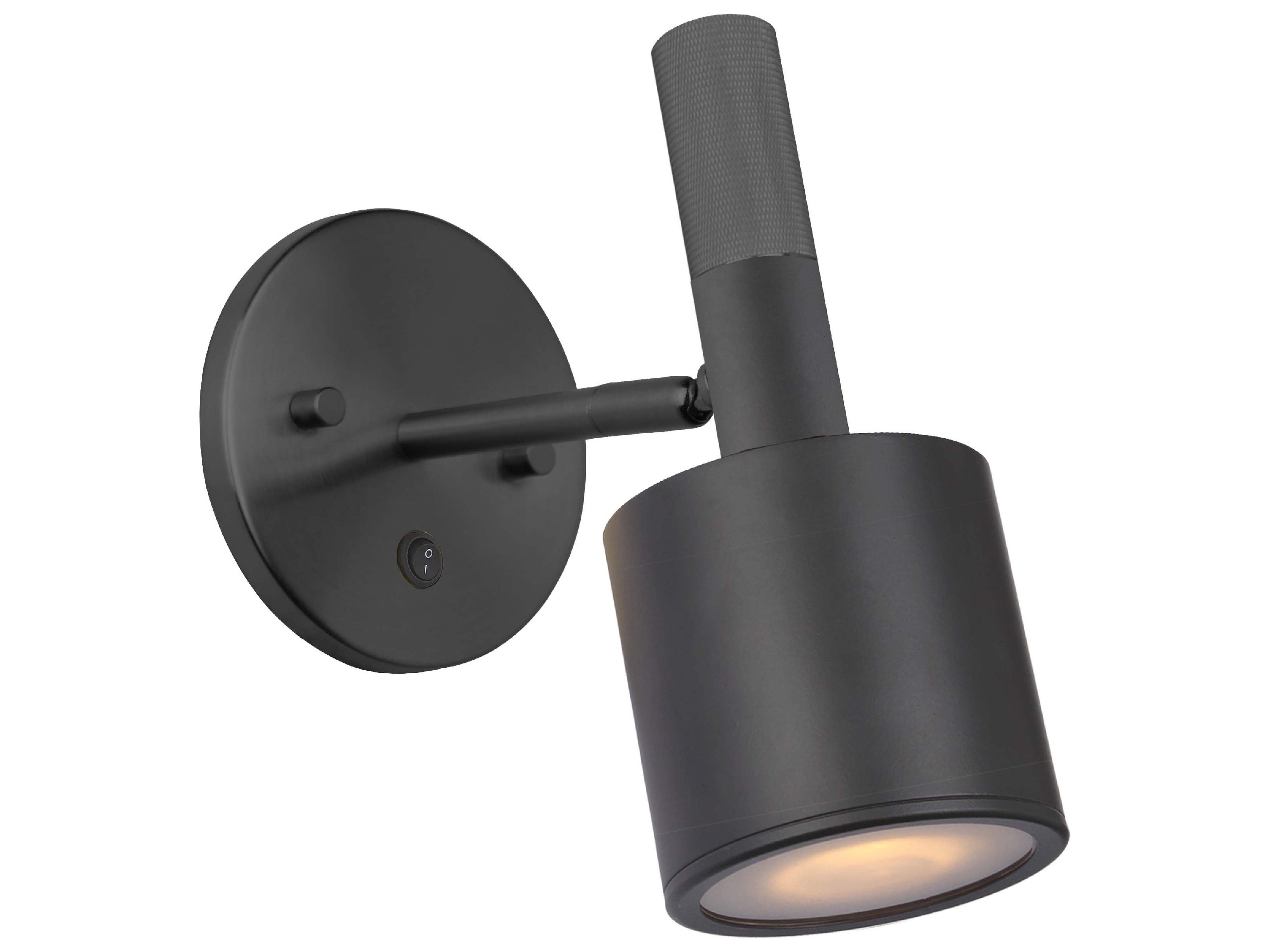Rhoswen 1-Light Matte Black Wall Sconce