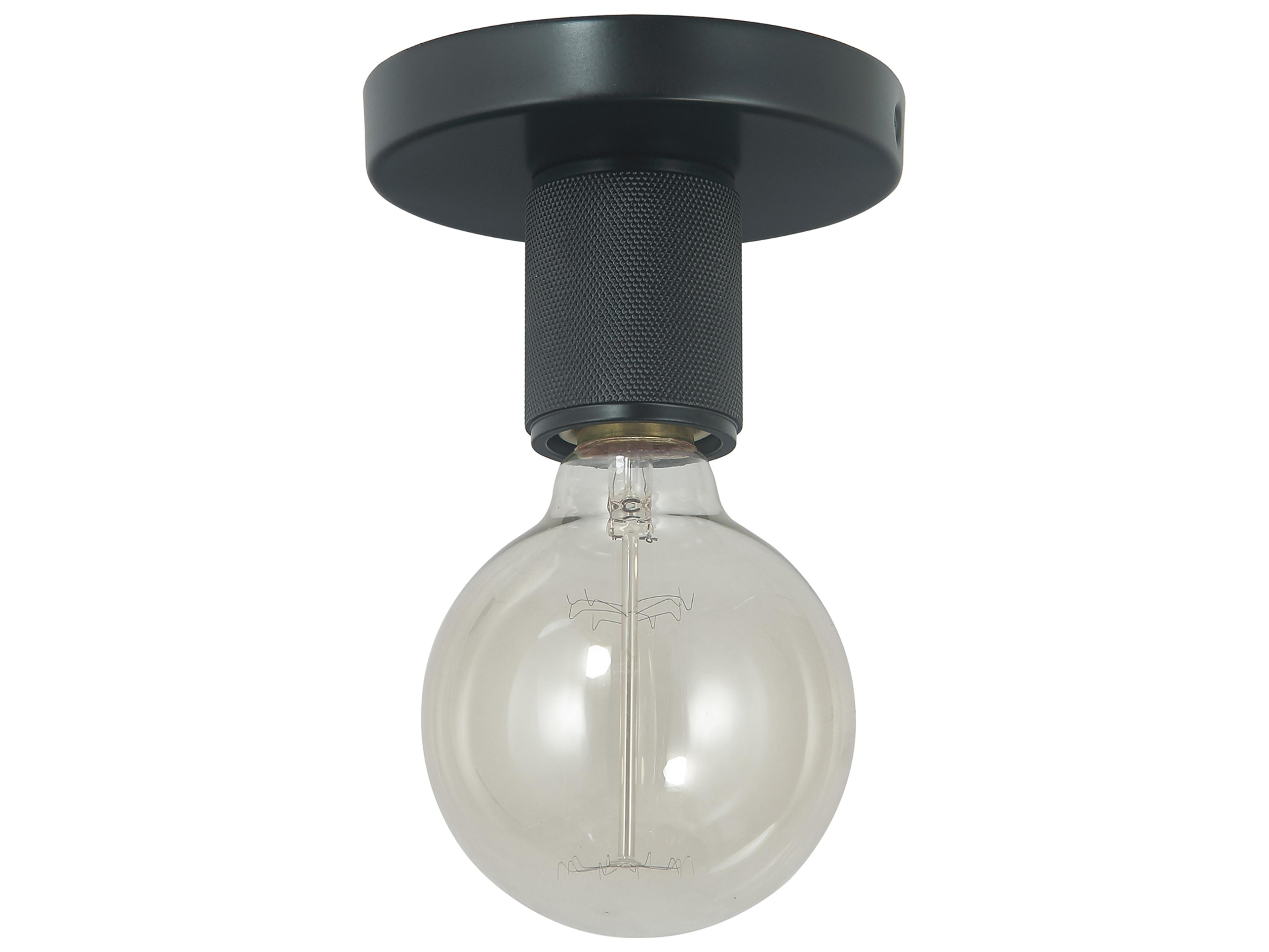 Roswell Flush Mount Matte Black Modern Light