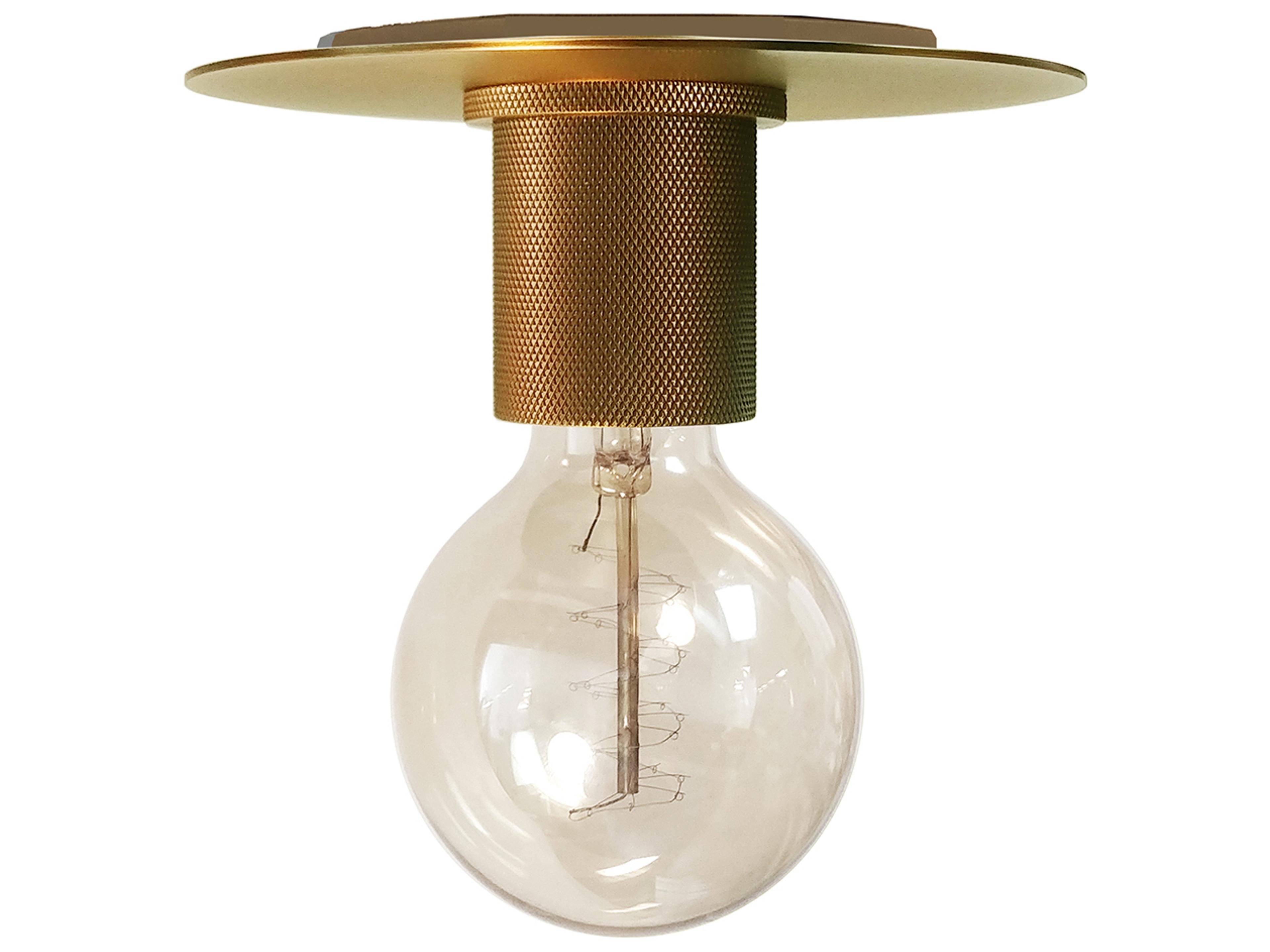 Roswell Flush Mount Ceiling Light Aged Brass