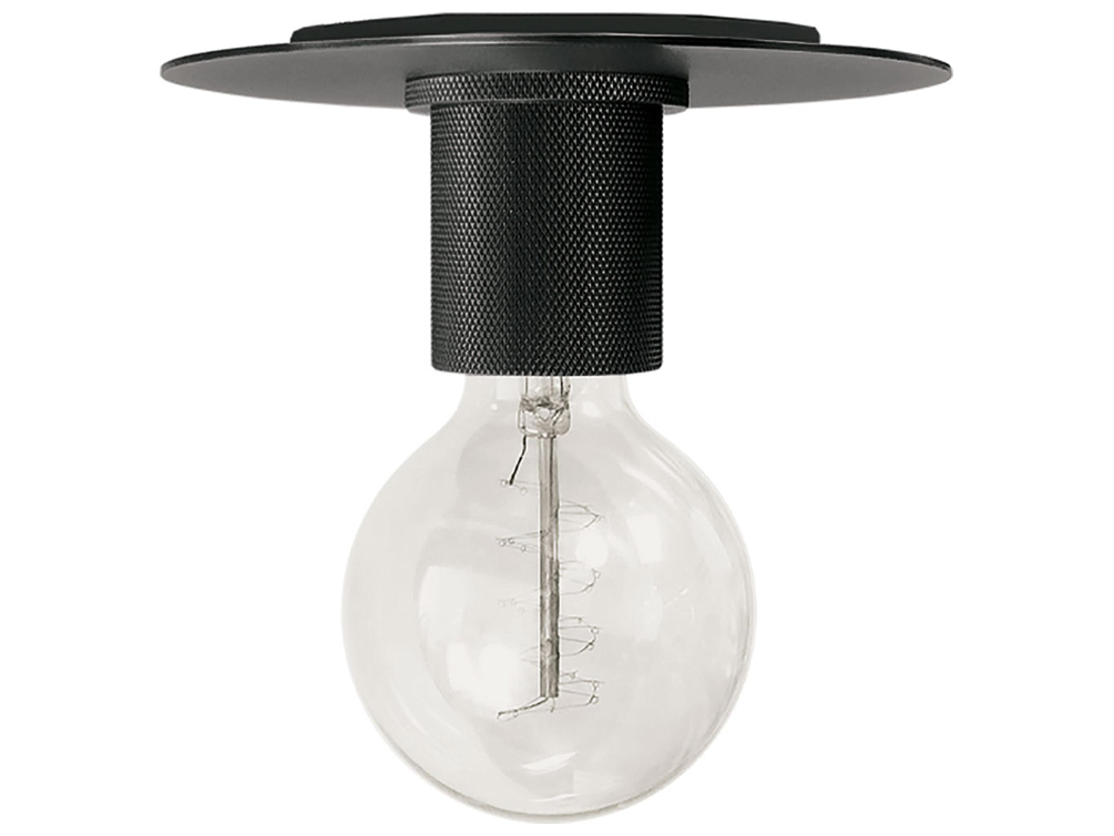 Roswell 1-Light Matte Black Flush Mount