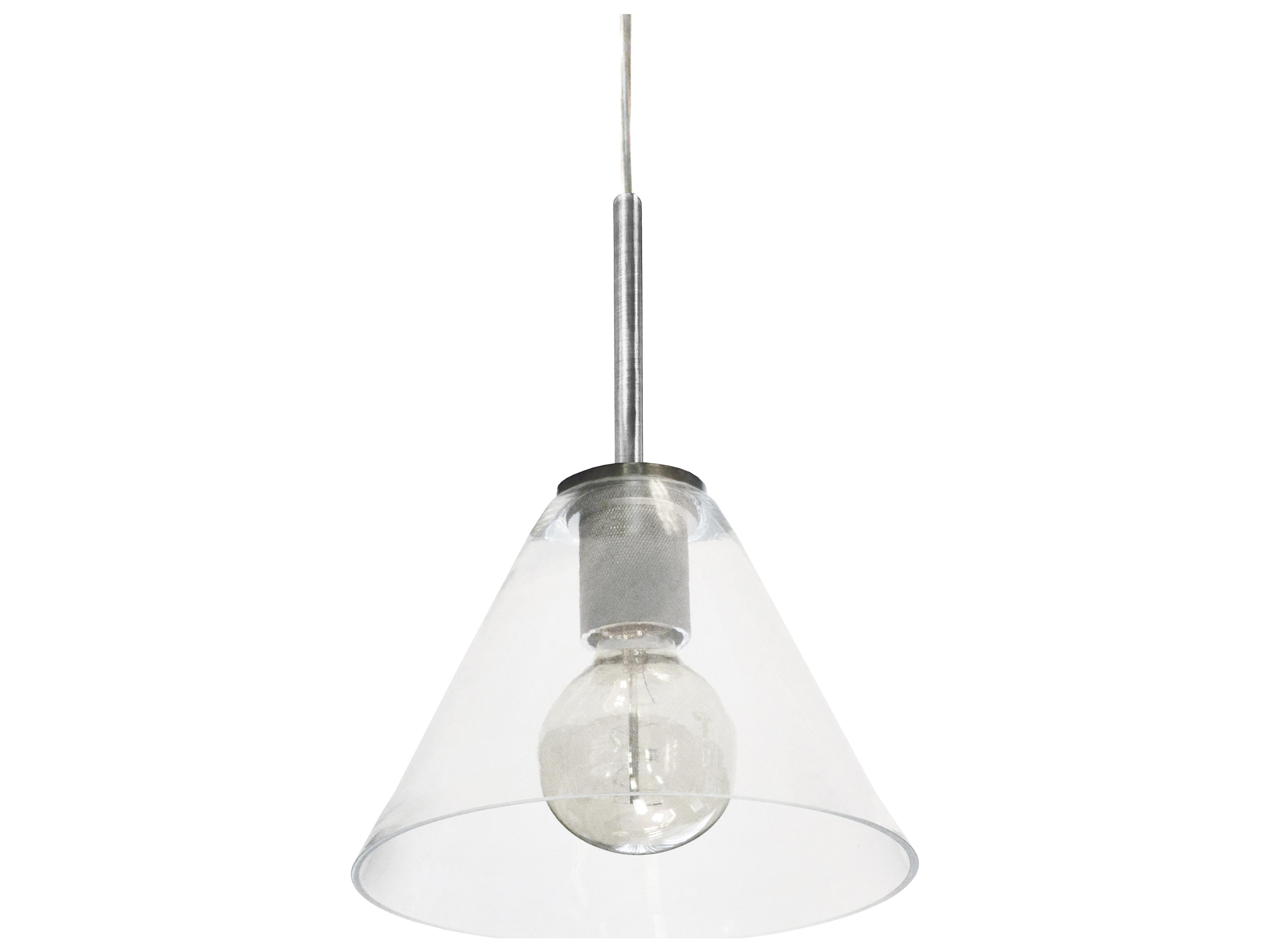 Roswell 1-Light Satin Chrome Mini Pendant