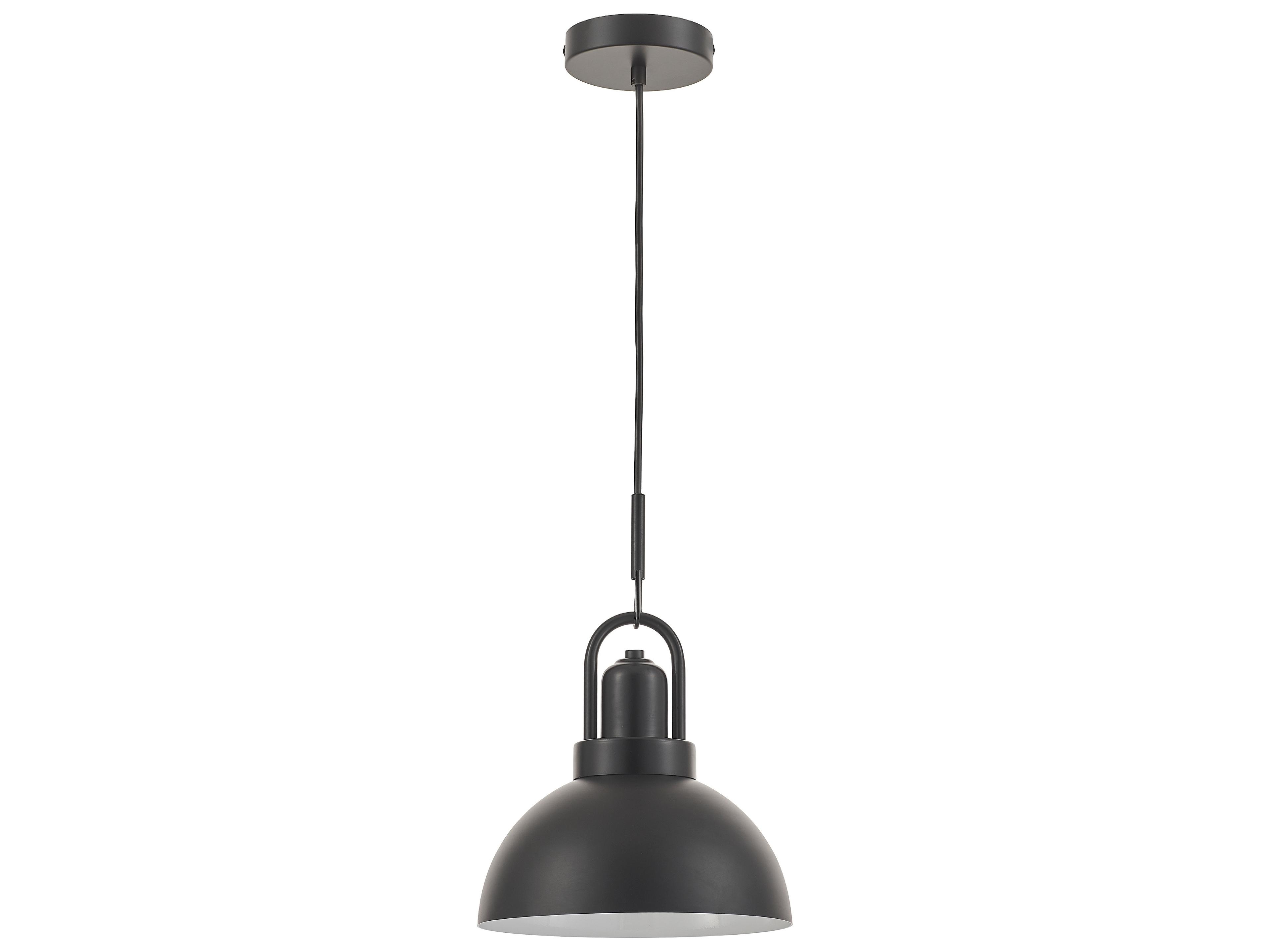 Reveka 1-Light Matte Black Mini Pendant
