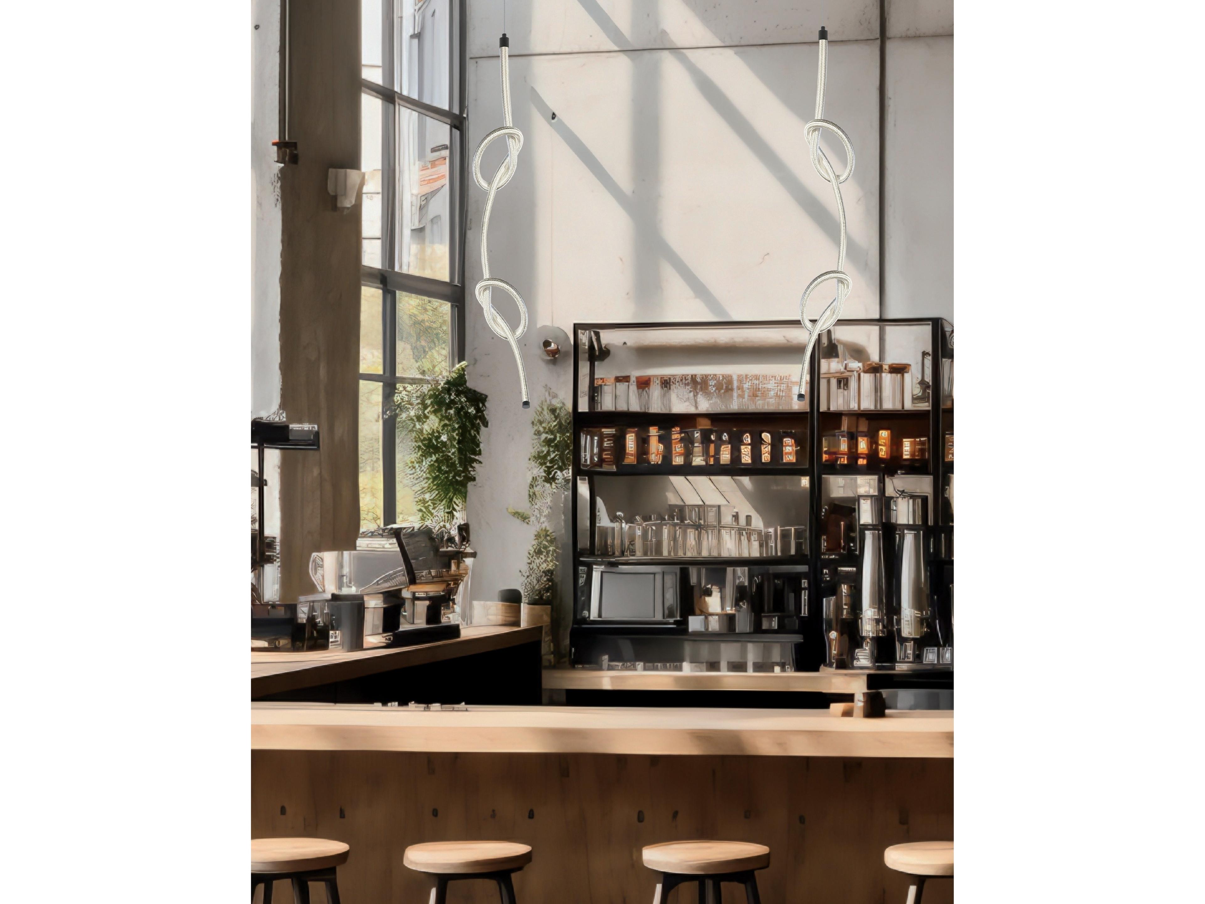 Dainolite Roxanne 1-Light White Matte Black Linear Pendant