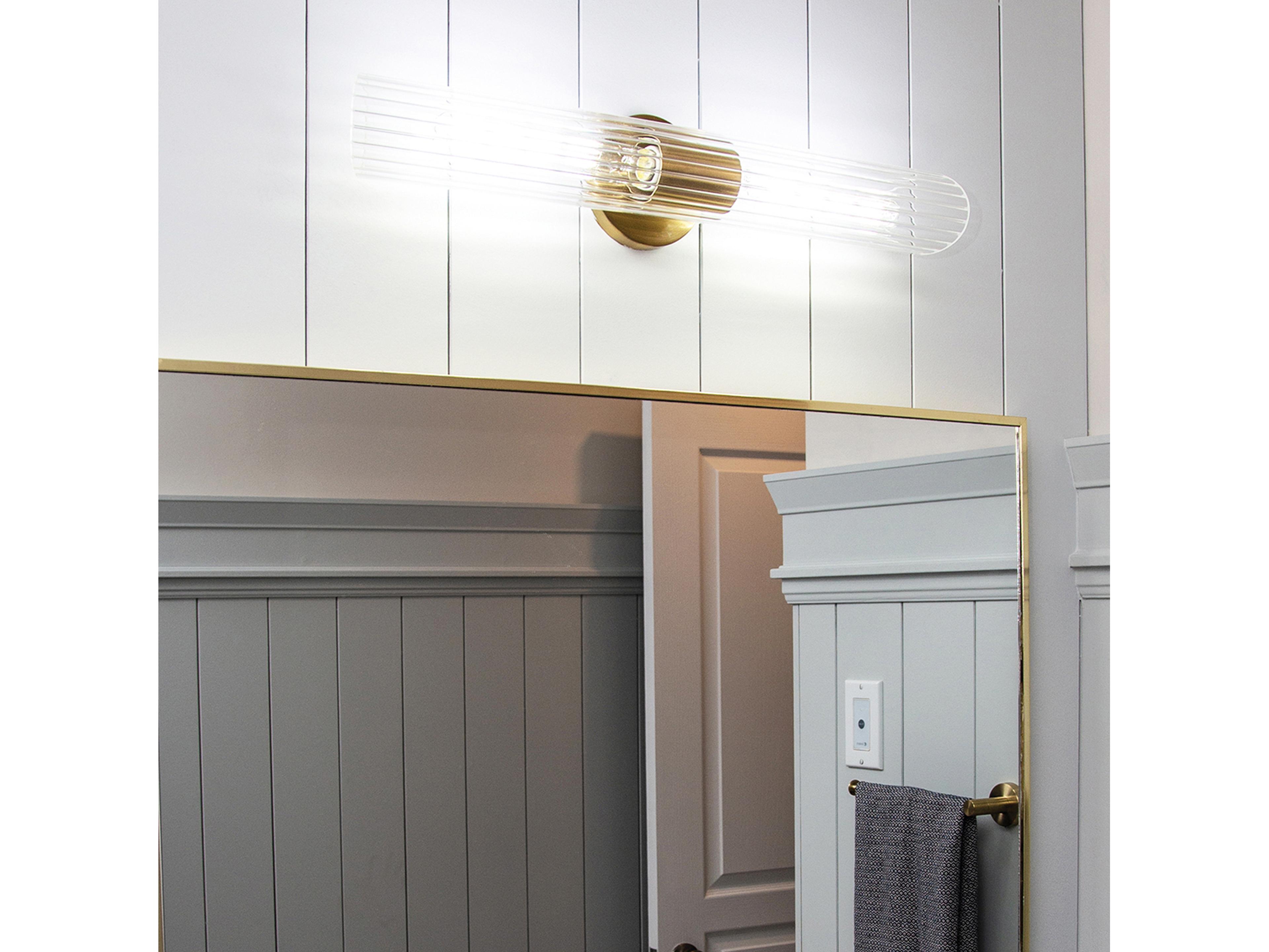 Dainolite Samantha 2-Light Aged Brass Vanity Light