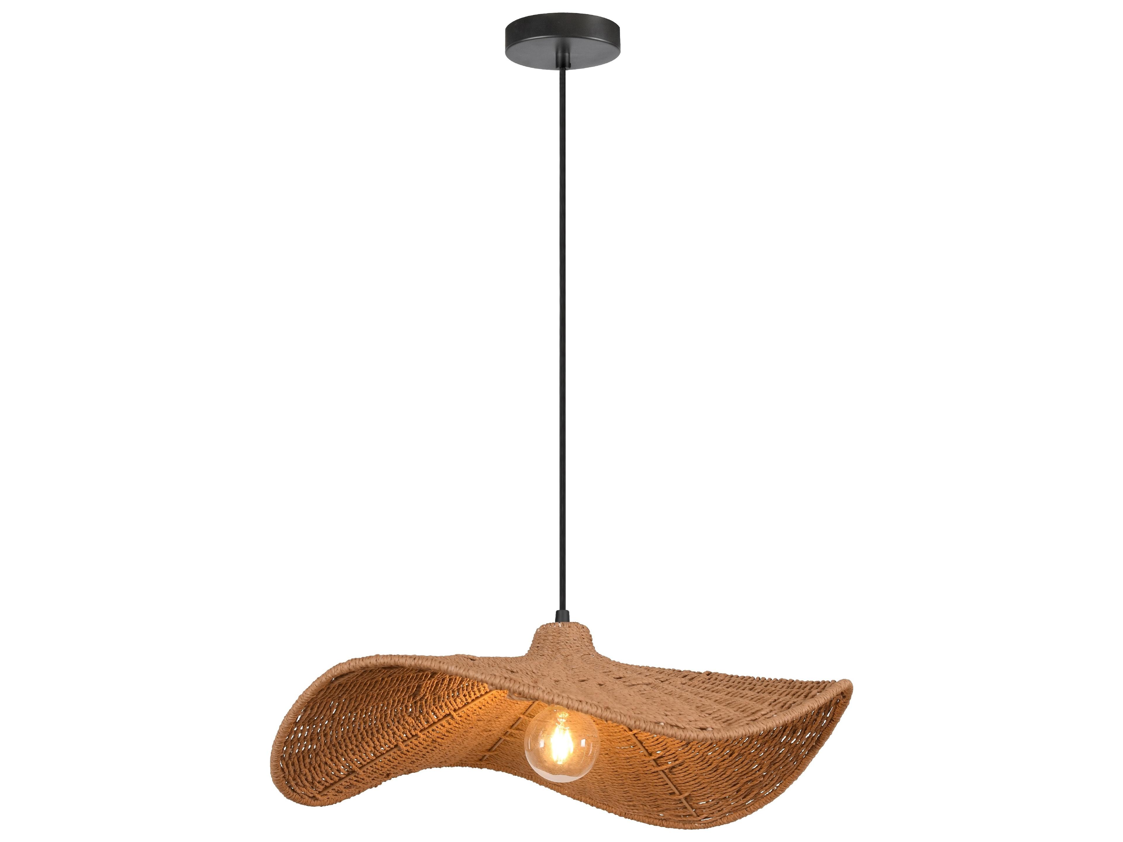 Selma 1-Light Natural Brown Pendant