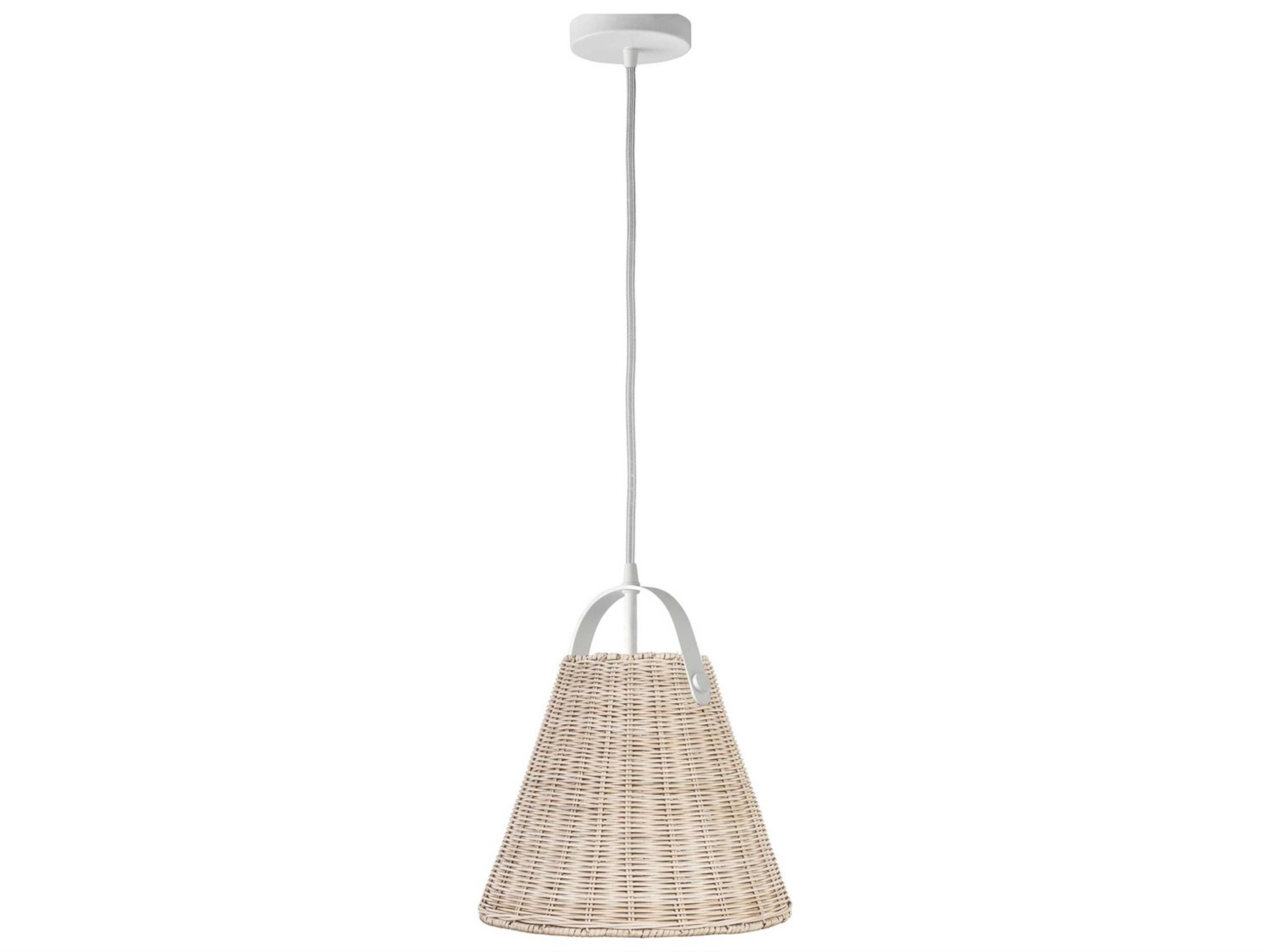 Shenandoah 1-Light Natural Matte White Empire Pendant