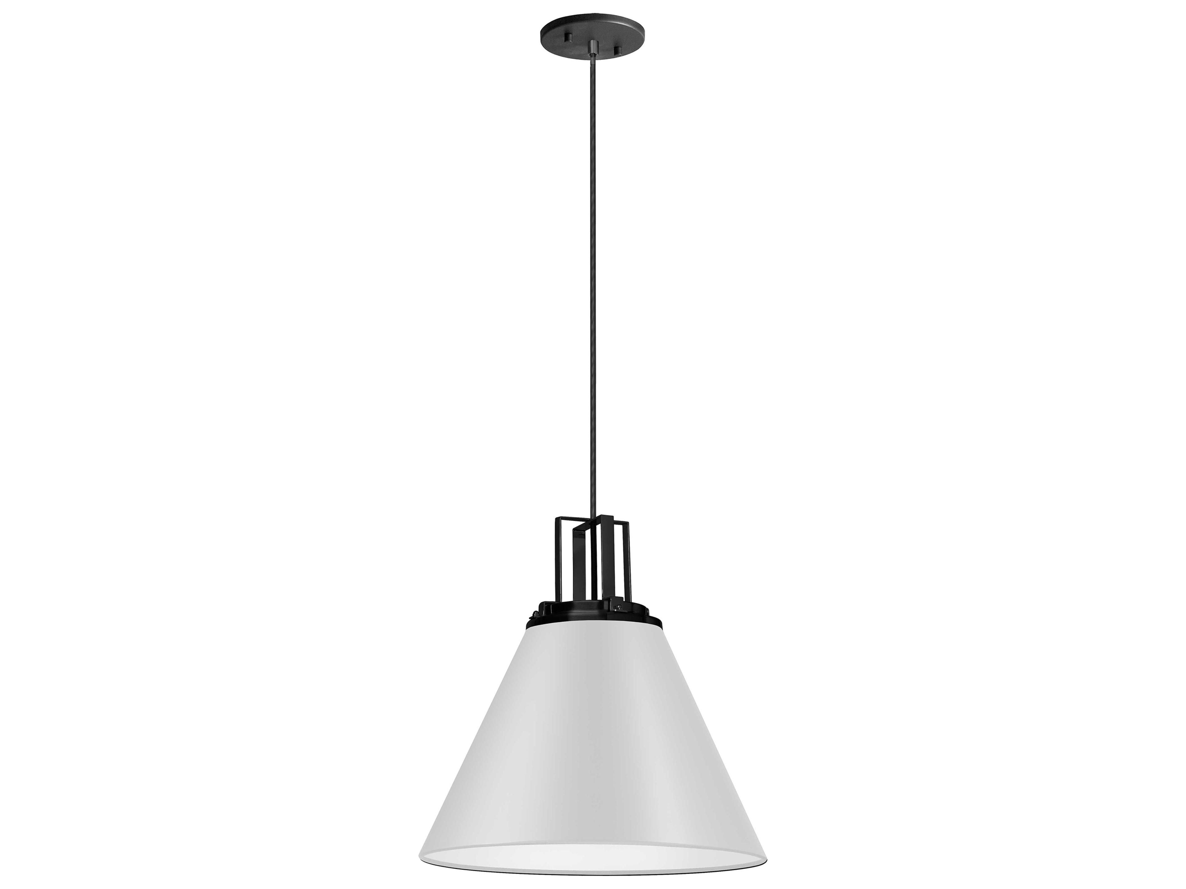 Sonus 1-Light Matte White Black Pendant