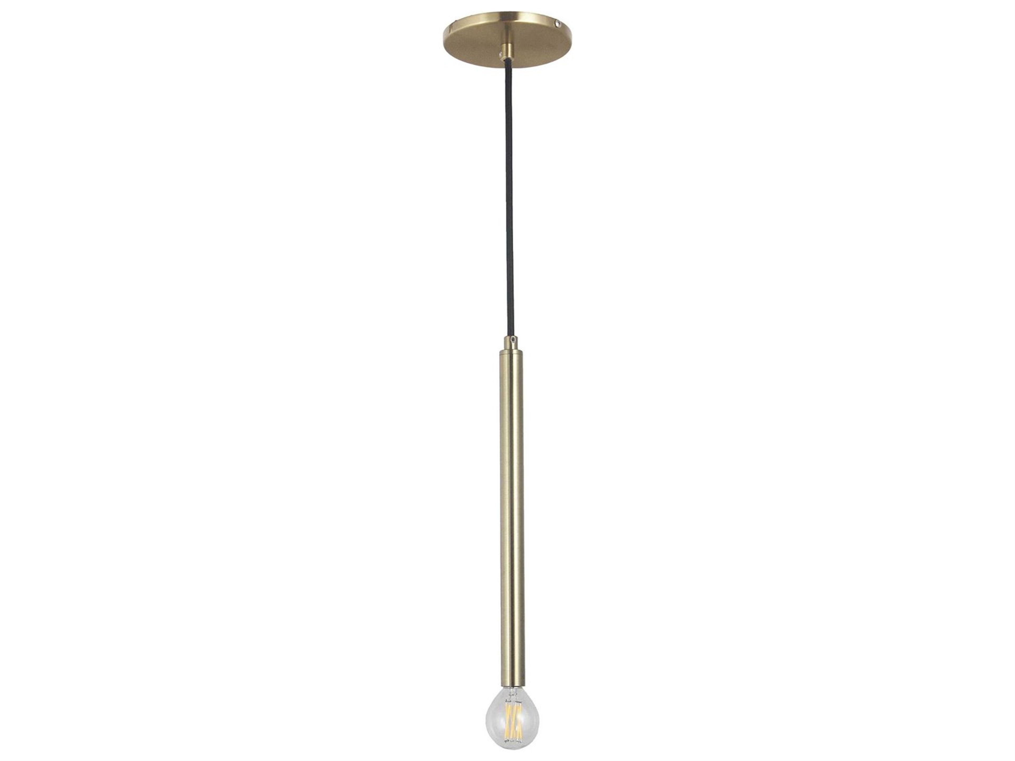 Dainolite Sanya 1-Light Aged Brass Linear Mini Pendant