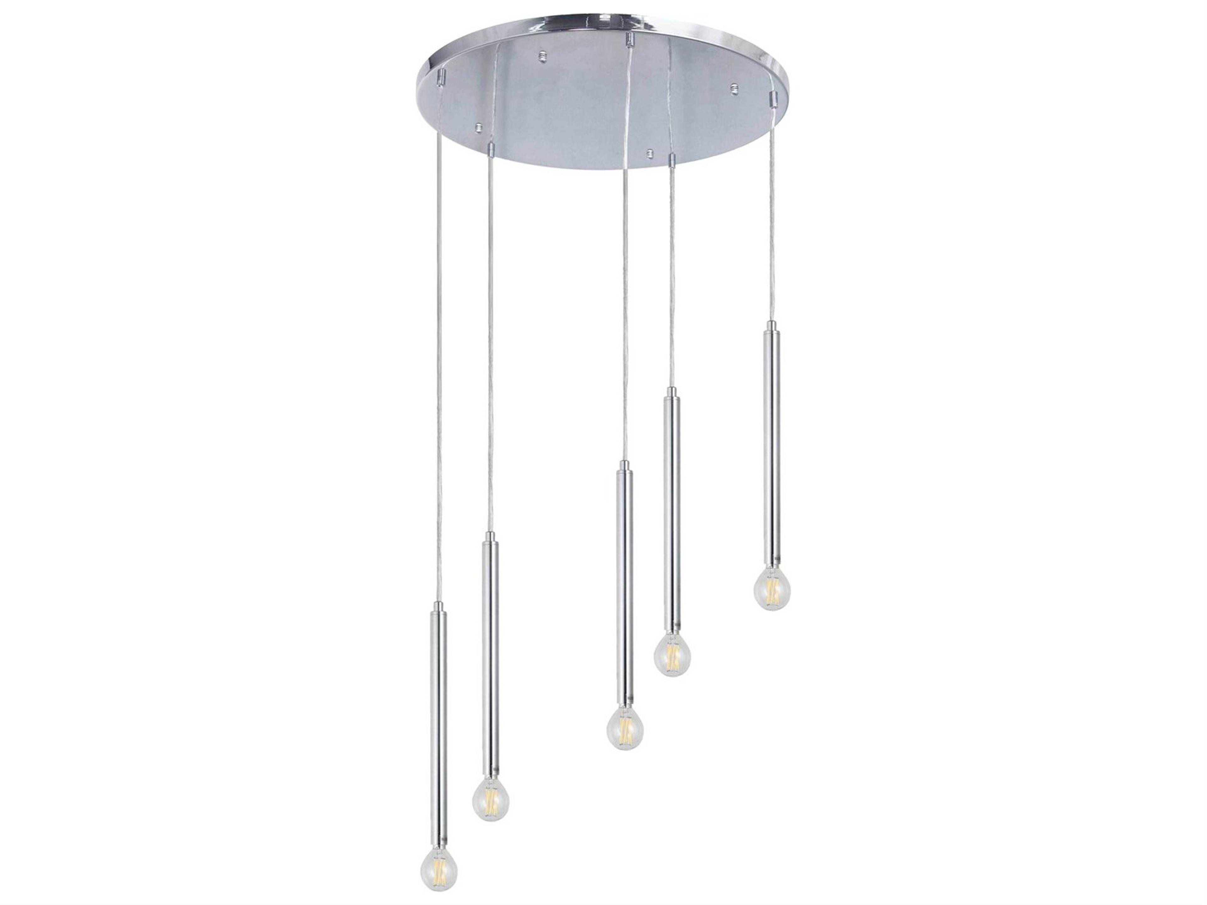 Sanya 5-Light Polished Chrome Linear Pendant